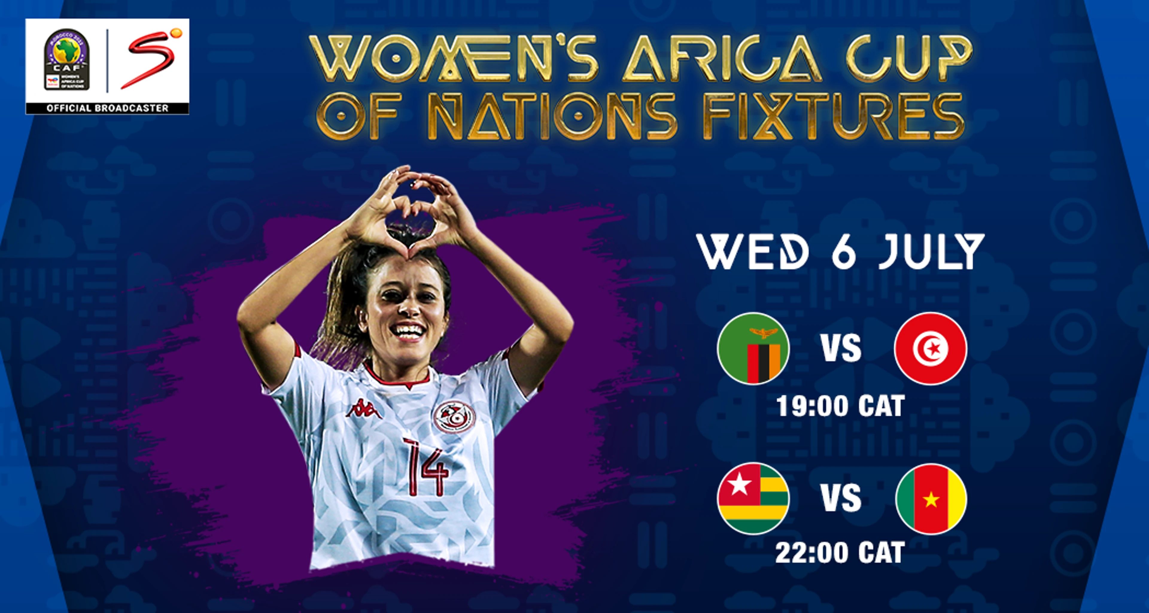 Zambia take on Tunisia on Wednesday