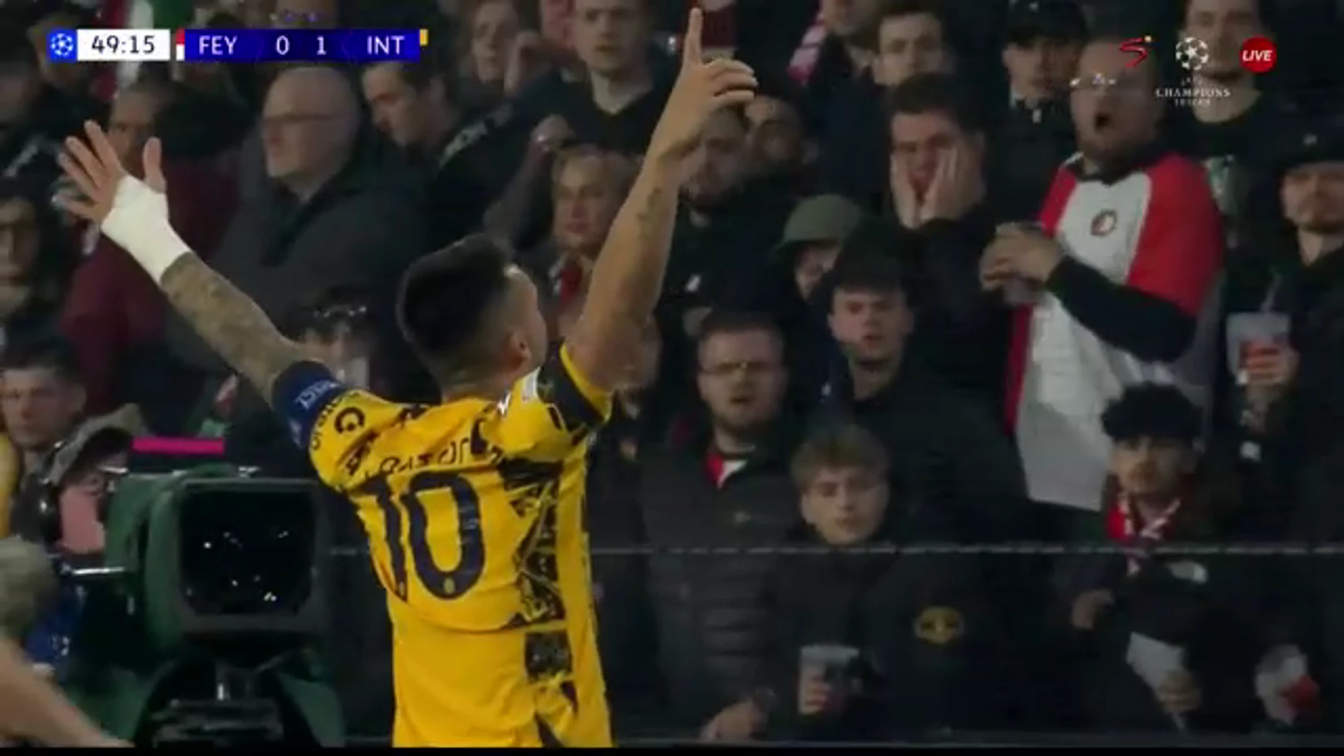 Lautaro Martinez | 50 Minute Goal v Feyenoord