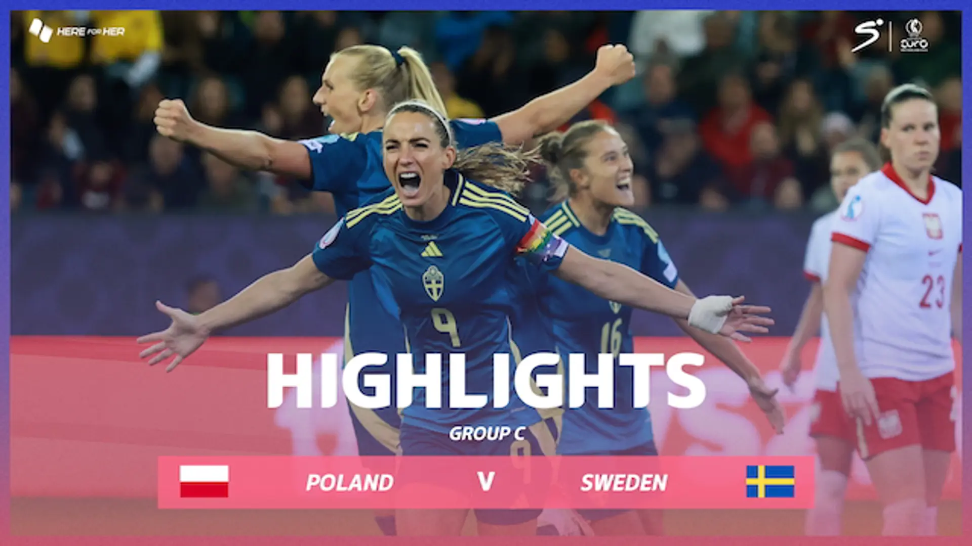 Poland v Sweden | Match Highlights | UEFA Women's Euro