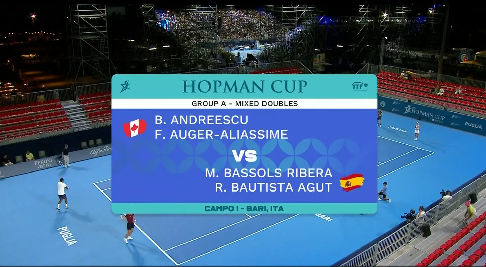 B Andreescu/F Auger Aliassime v M Bassols/R Bautista Agut | Match Highlights | Hopman Cup