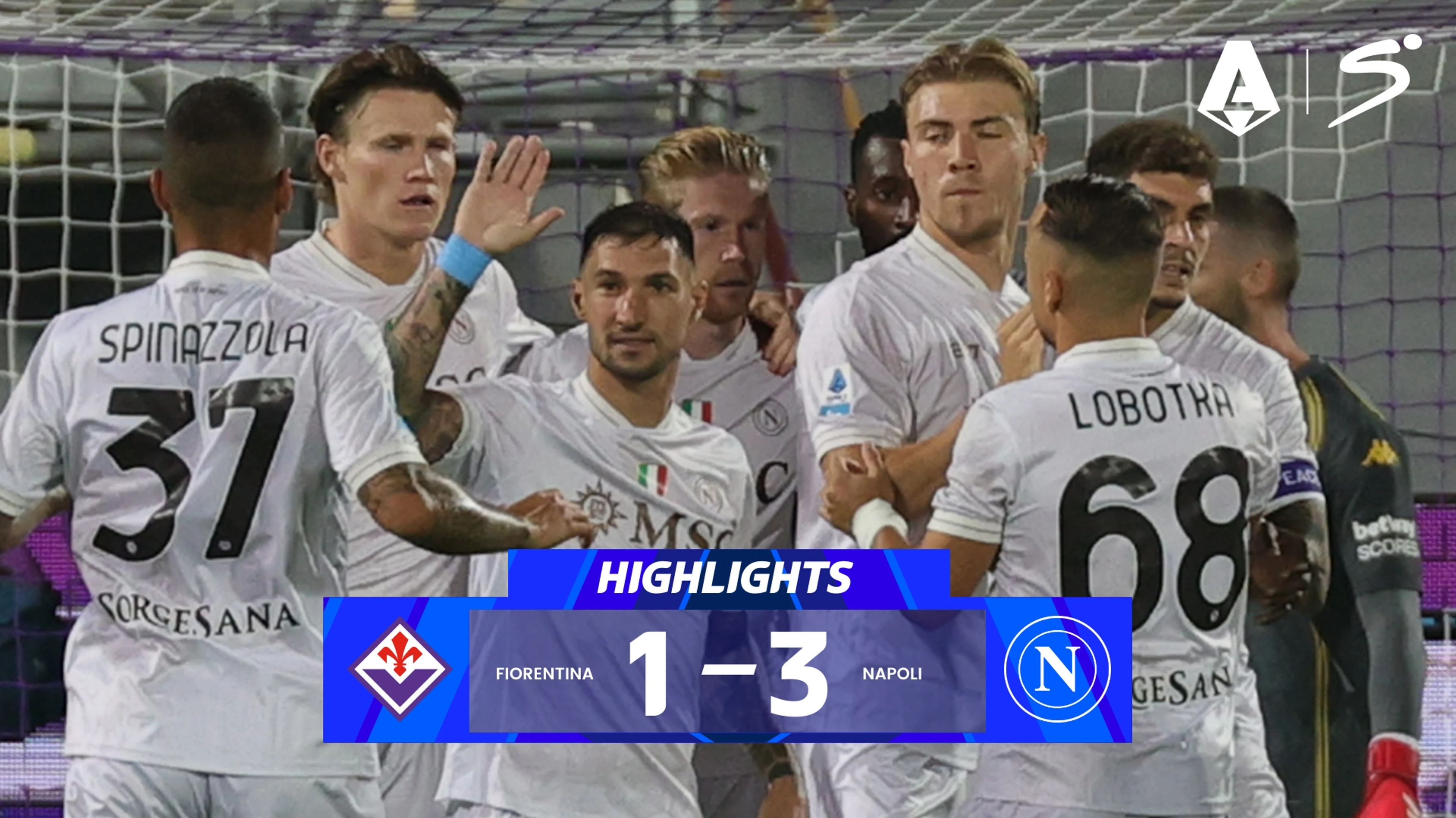 Fiorentina v Napoli | Match Highlights | Italian Serie A Matchday 3