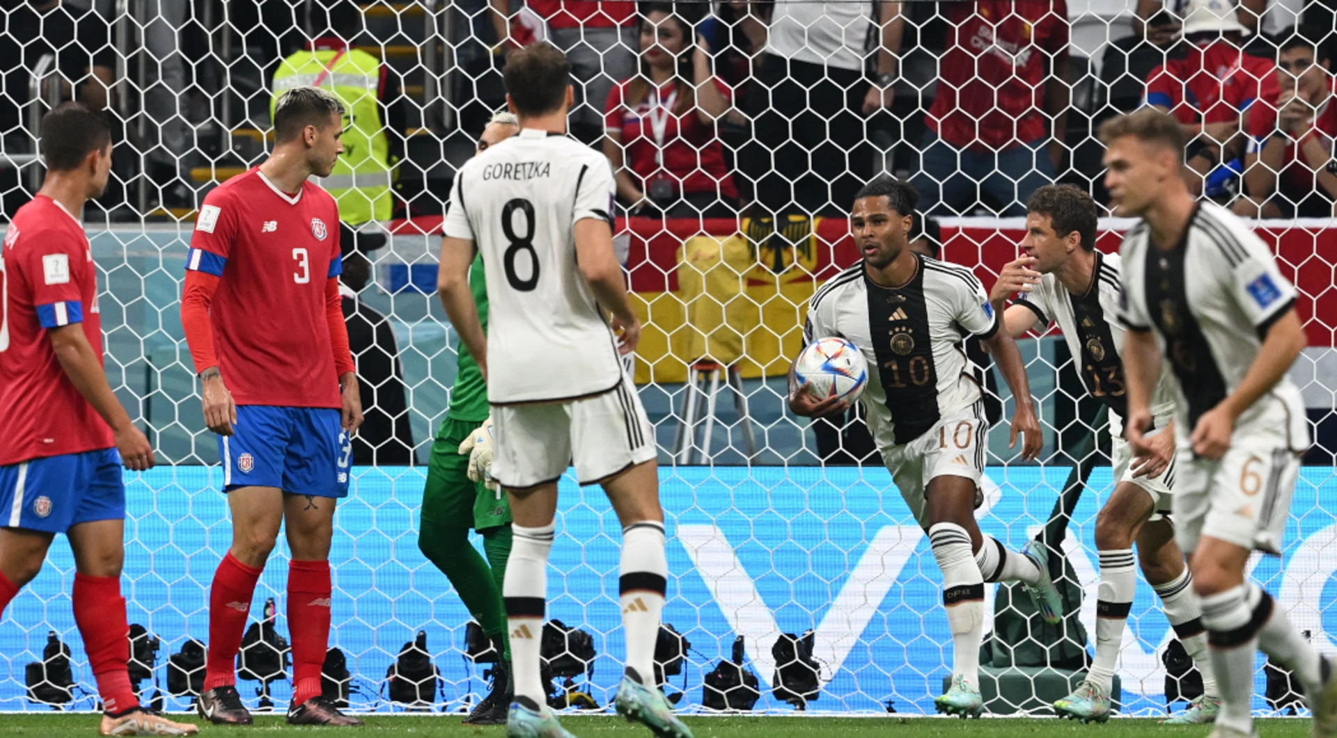 Gnabry's header gives Germany halftime lead over Costa Rica