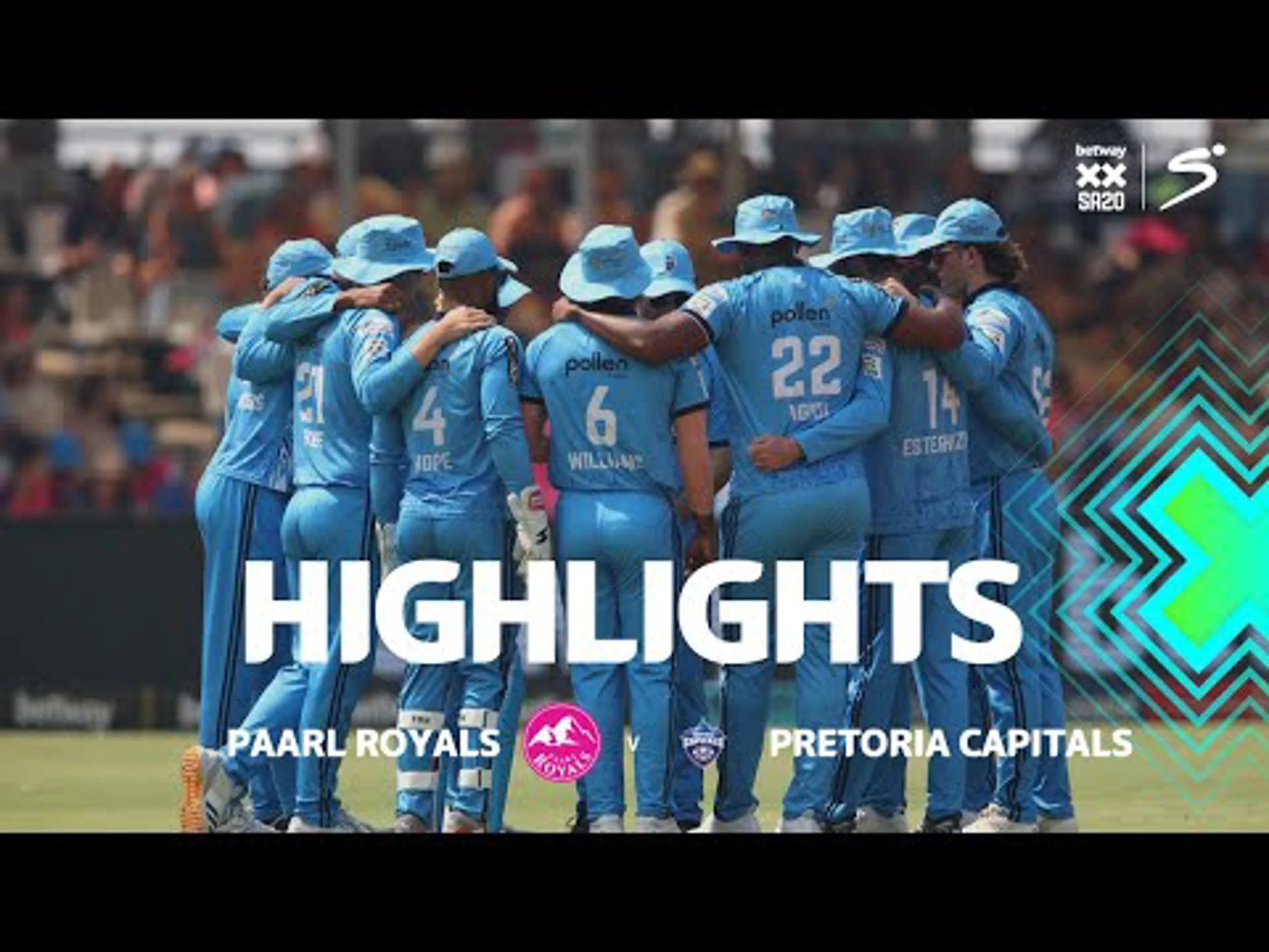 Paarl Royals v Pretoria Capitals | Short Highlights | Betway SA20
