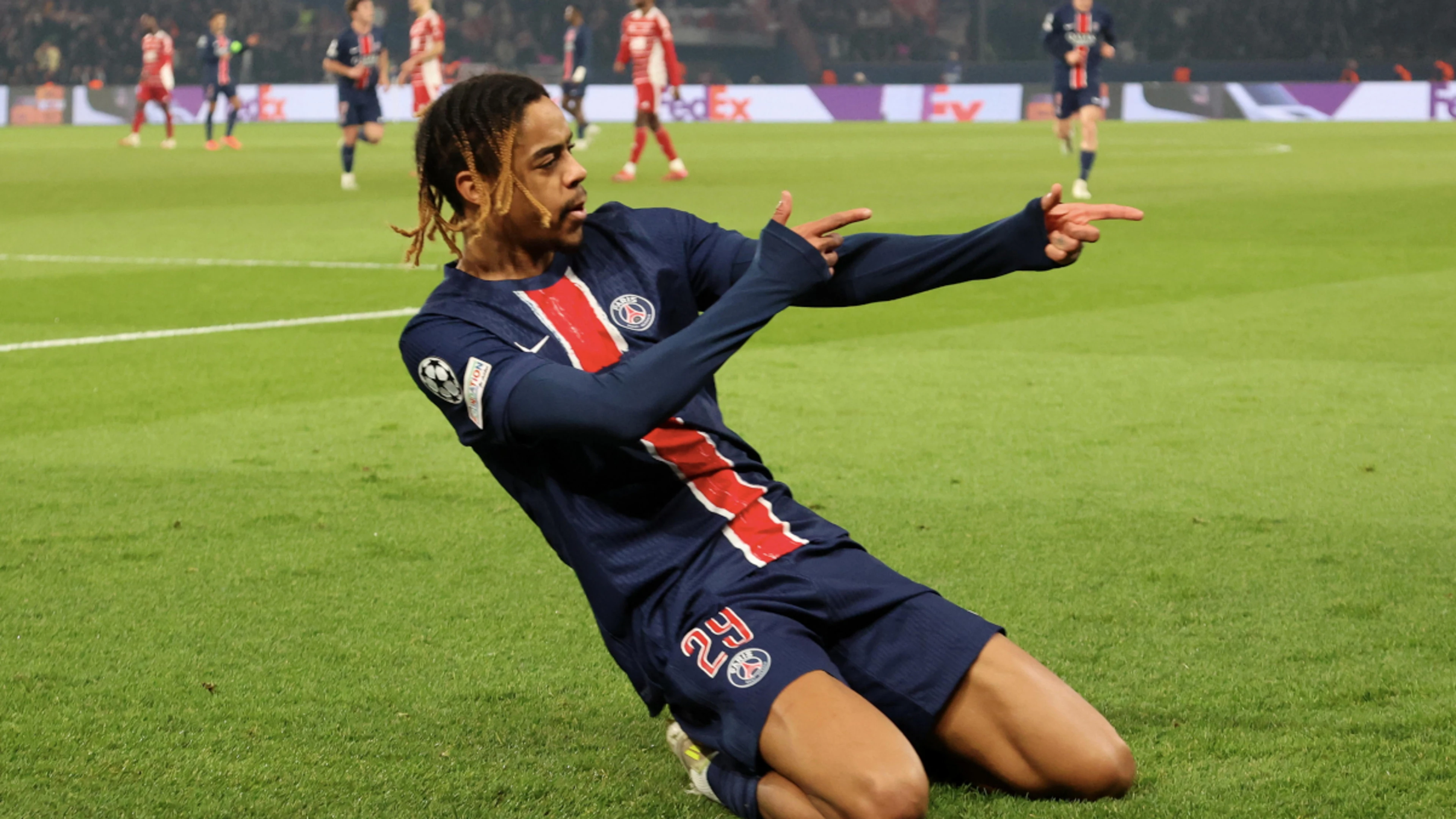PSG hit seven to set up Champions League clash with Liverpool or Barcelona