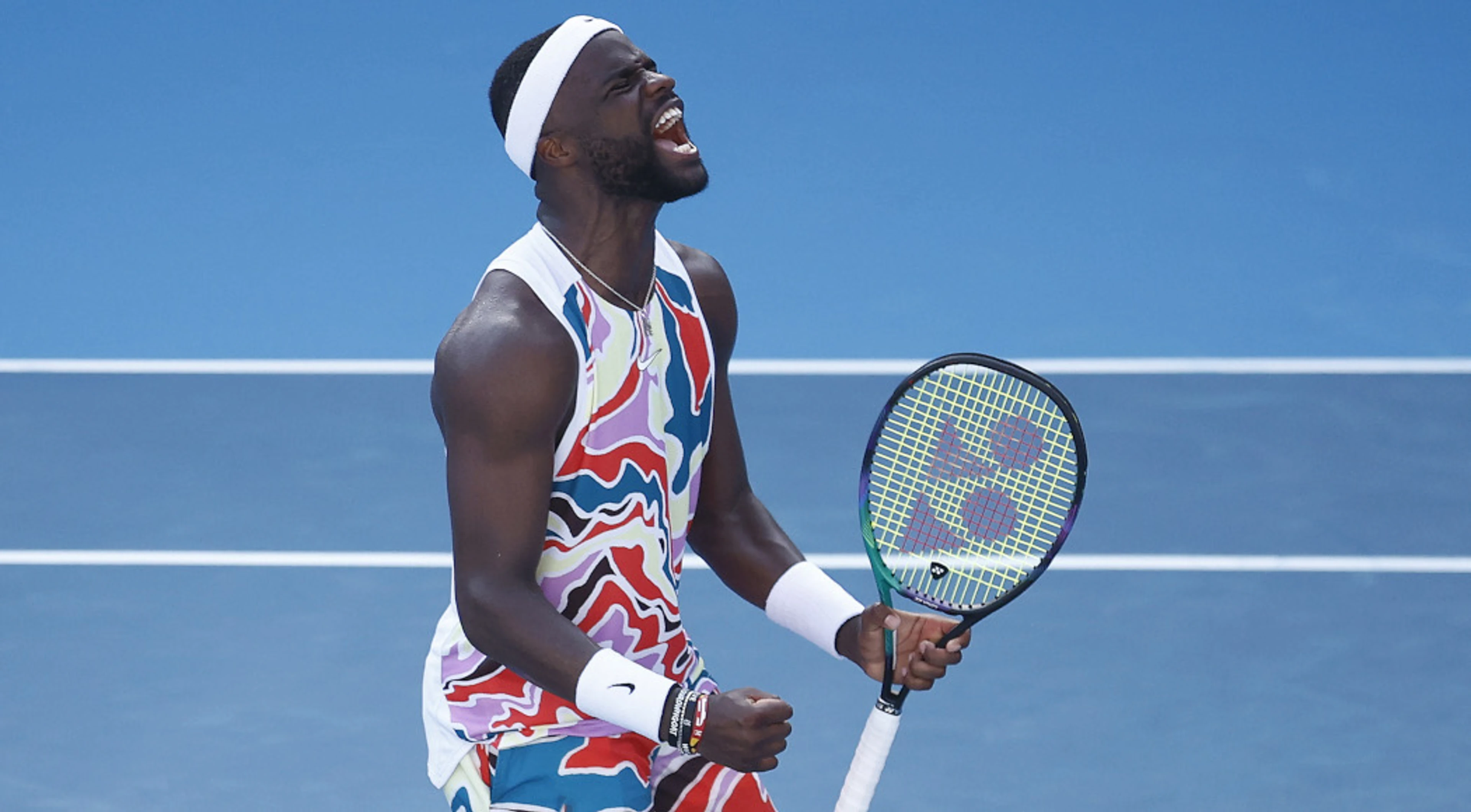 'That outfit': Tiafoe dazzles Australian Open with colourful kit