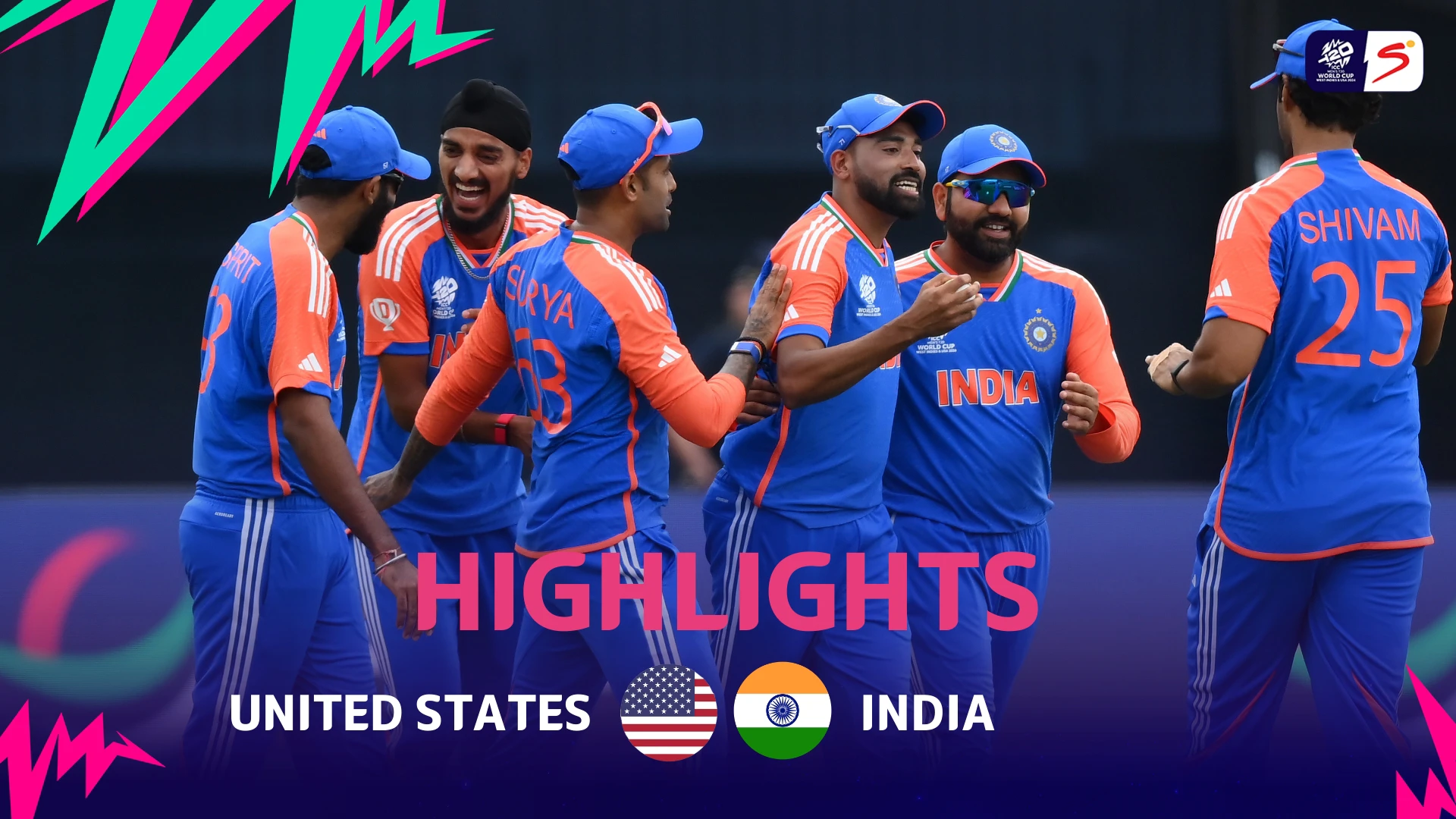 USA v India | Match Highlights | ICC T20 World Cup Group A