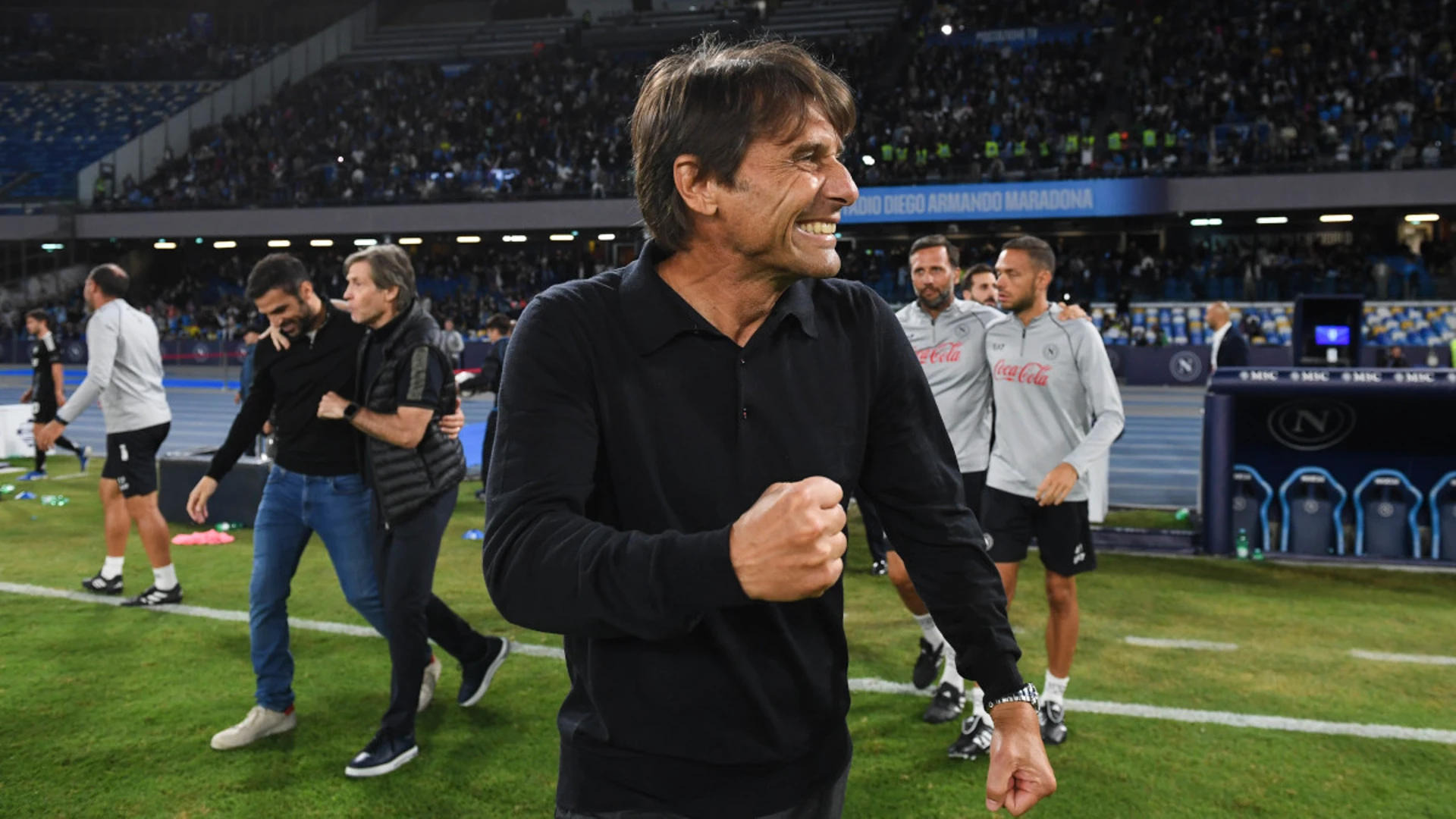 Napoli boss Conte cautiously optimistic after Como victory