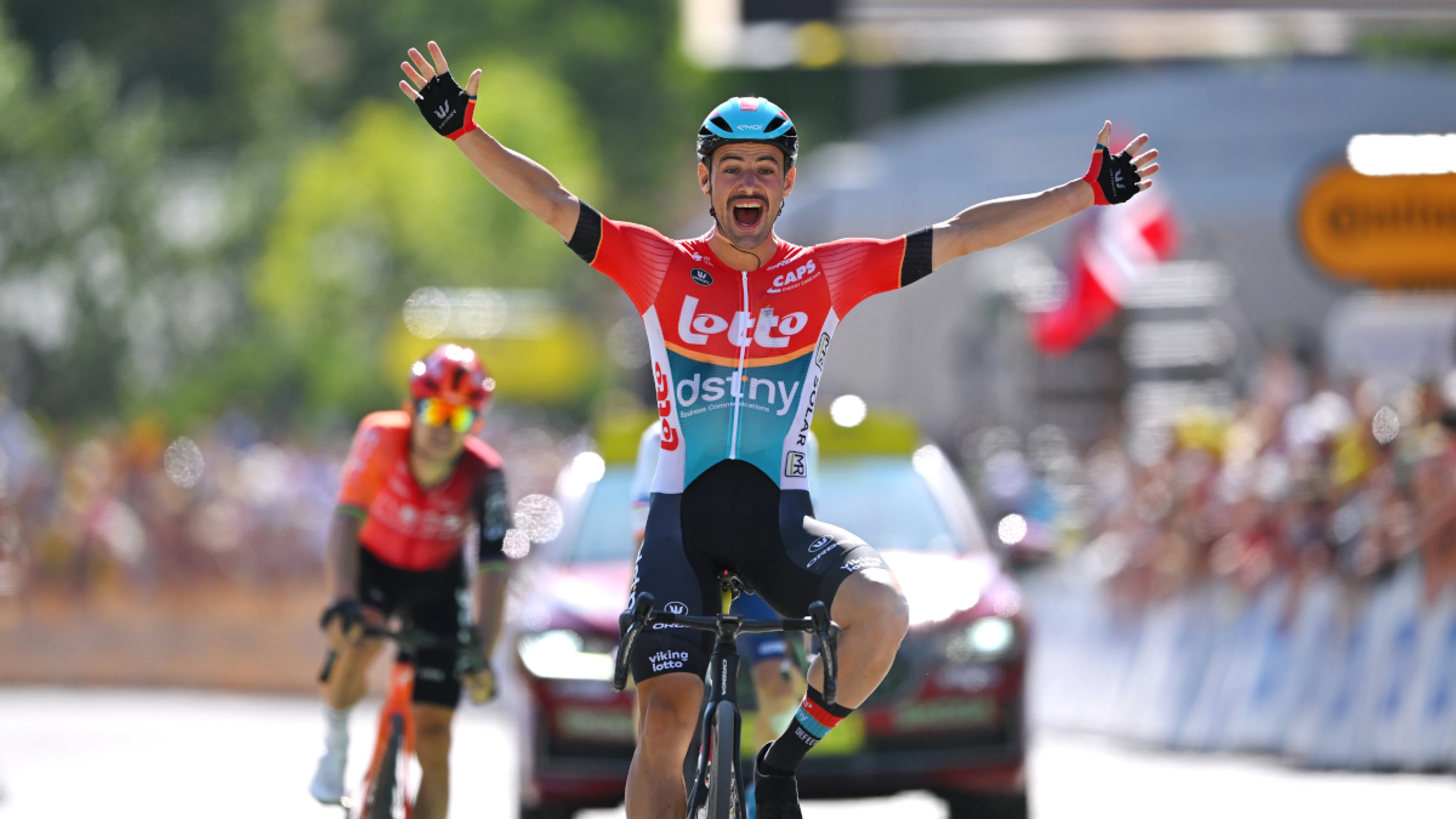 Pogacar primed for finale as Campenaerts and baby steal Tour de France show