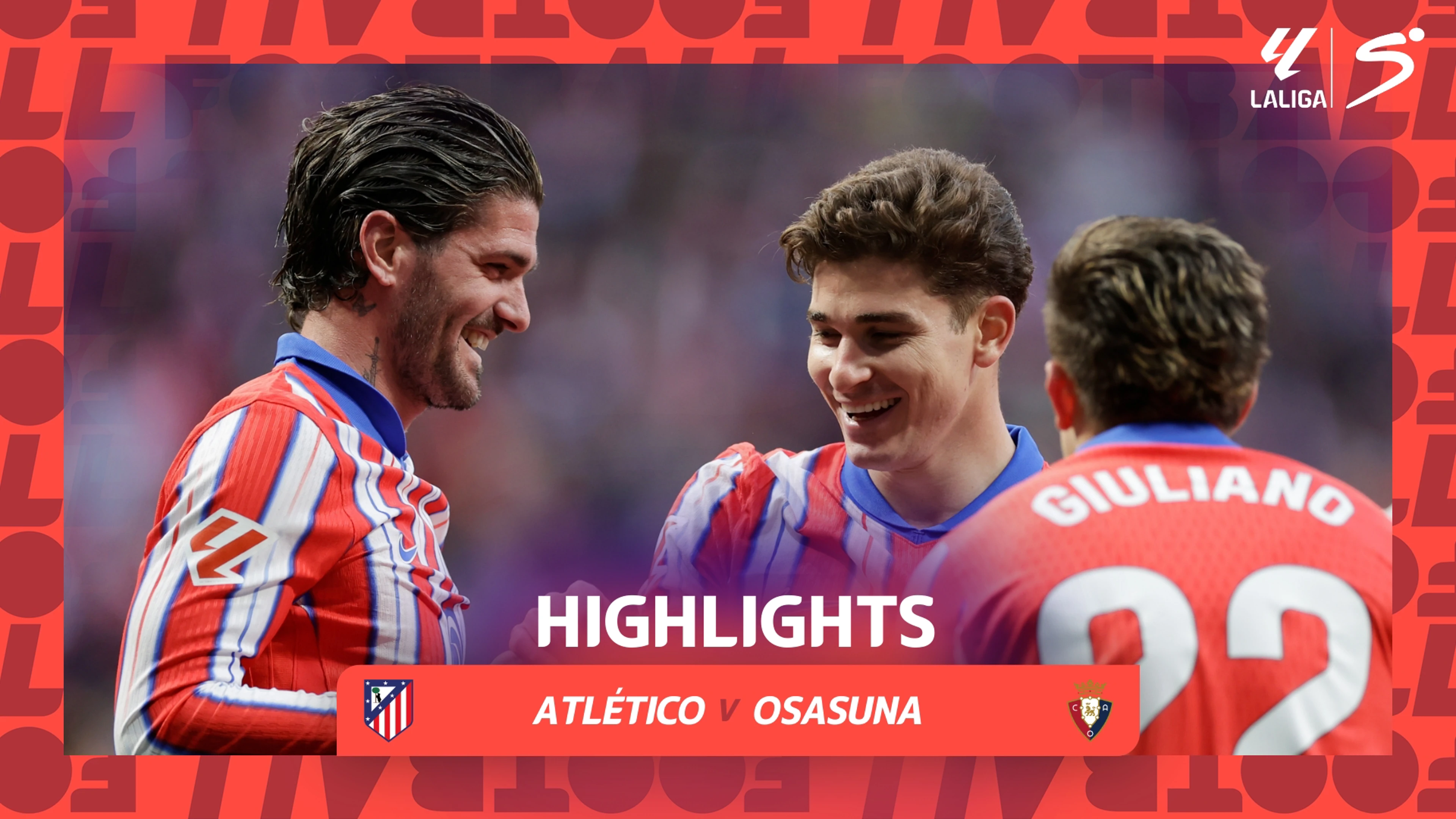 Atletico Madrid v Osasuna | Match Highlights | LaLiga EA Sports Matchday 19