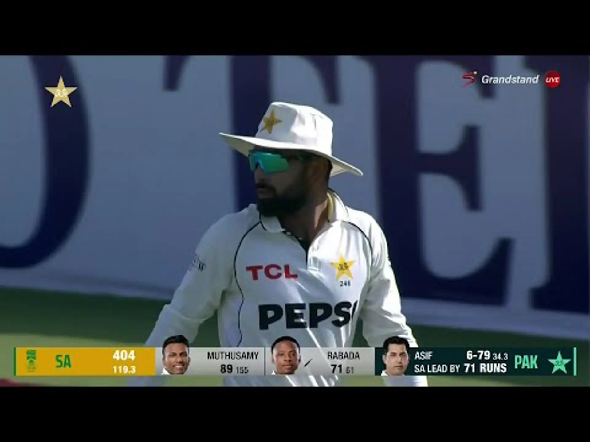 Pakistan v South Africa | 2nd Test | 2nd innings | Asif Afridi 2