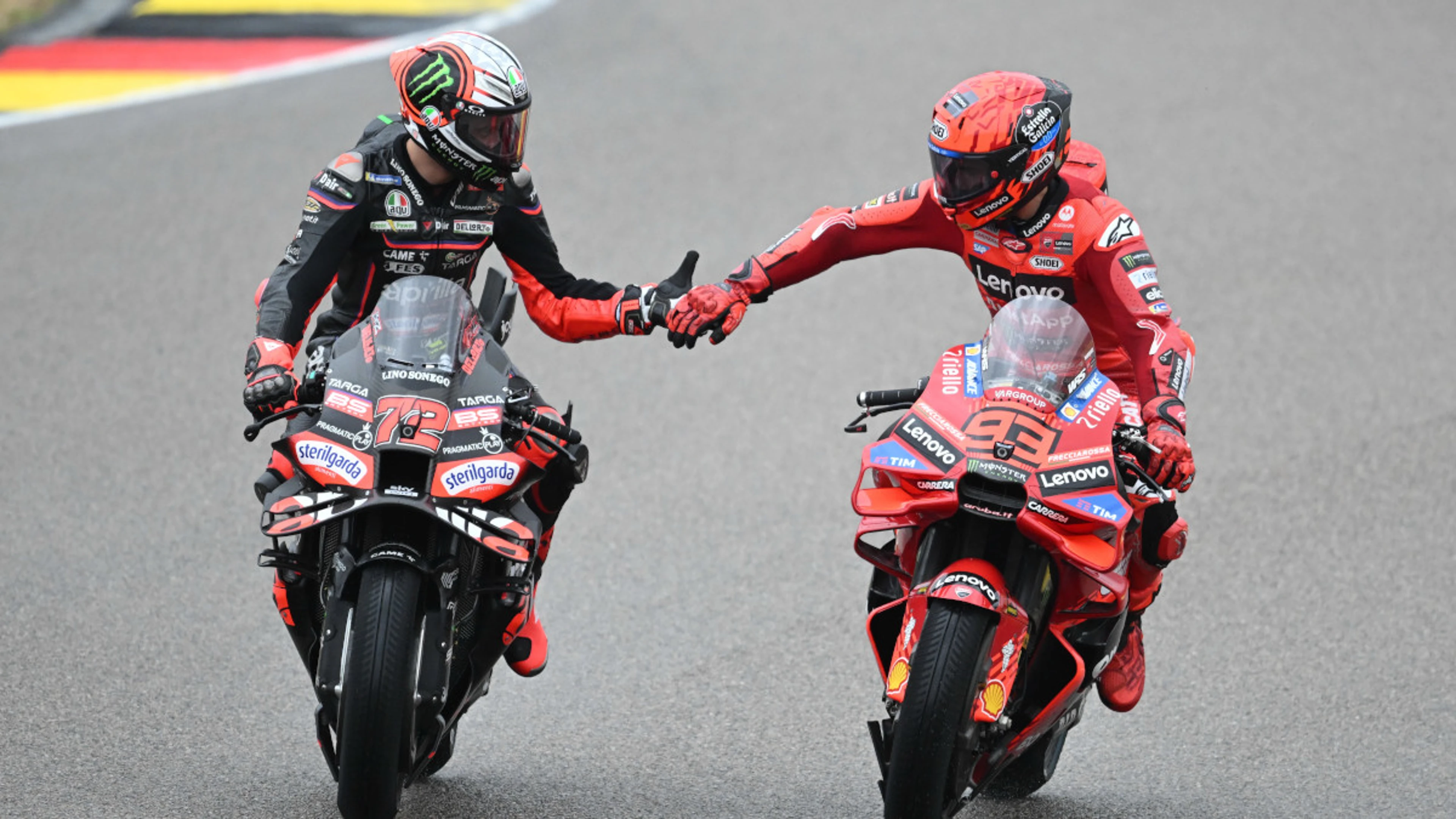 Marc Marquez wins German GP sprint despite bad start