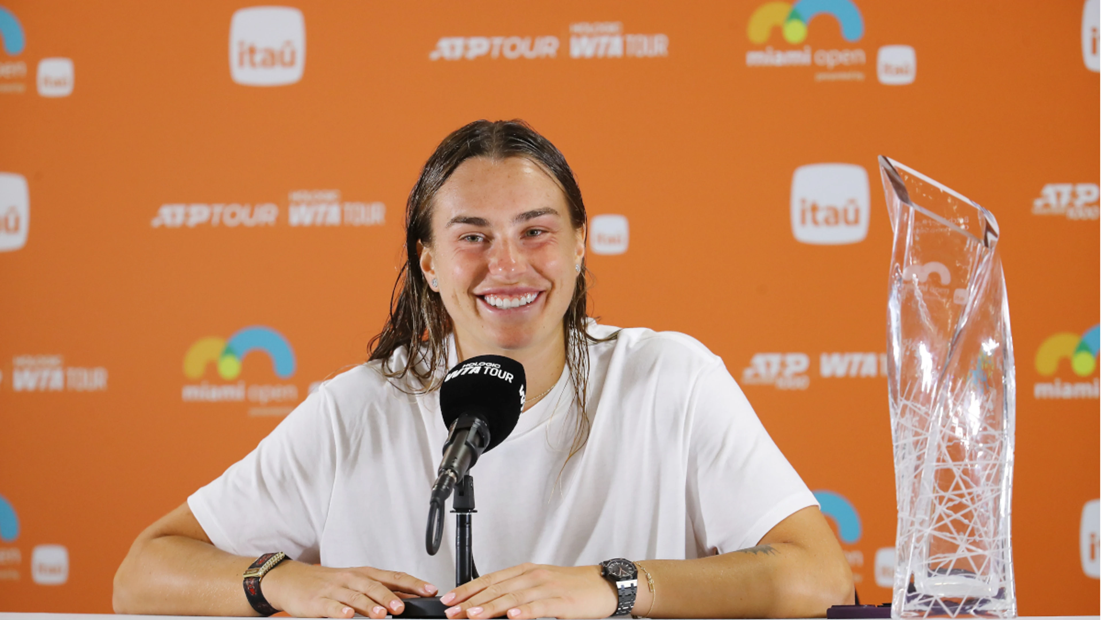I'm a different person says calmer Sabalenka