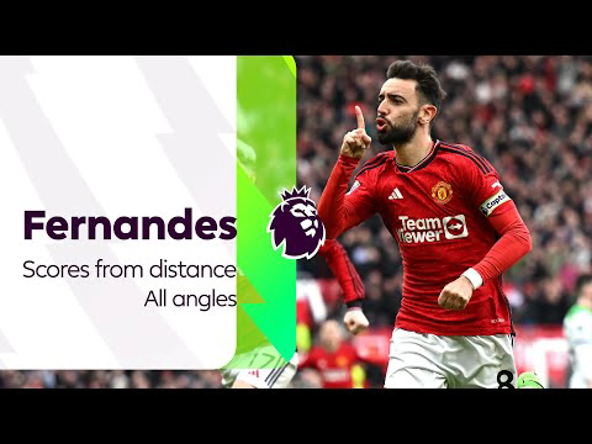 All angles of Fernandes strike v Liverpool | Premier League