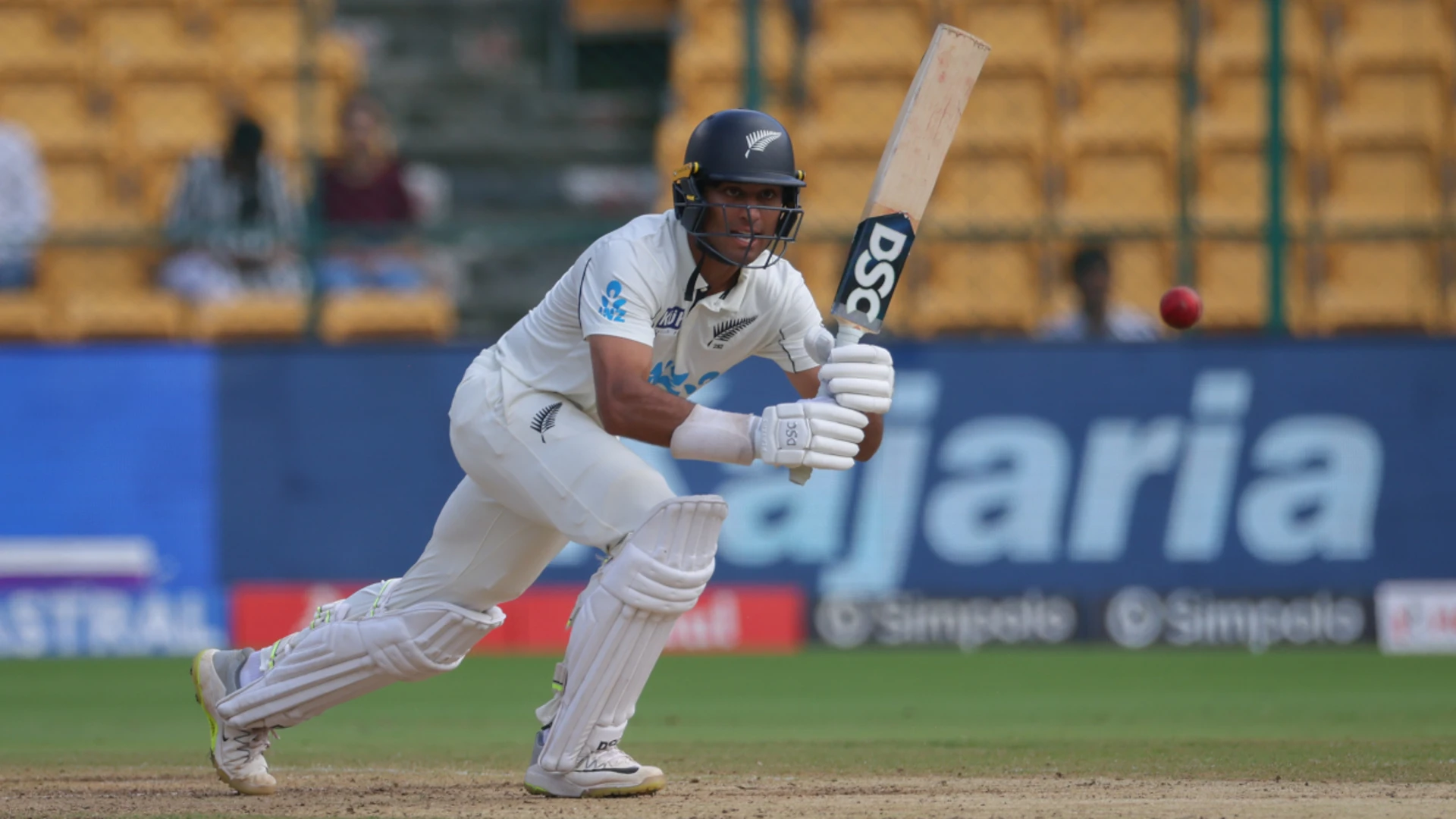 DAY 1: Ravindra, Conway fifties steady Black Caps at tea in second test against India