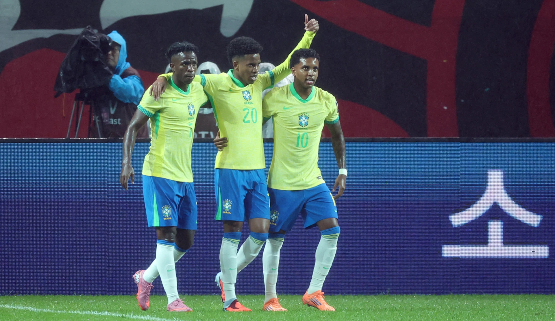 Estevao scores twice as five-star Brazil thrash South Korea