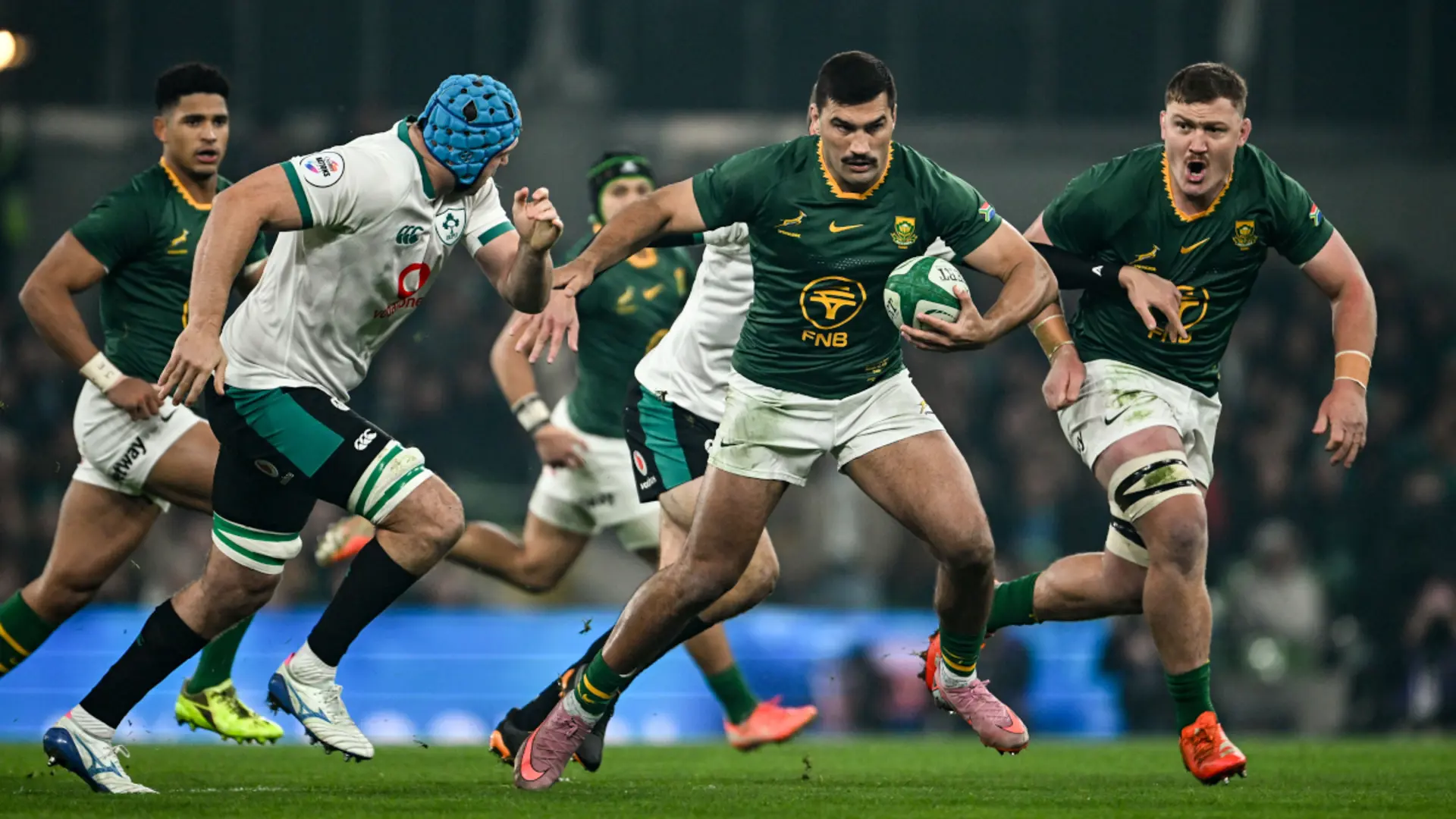 Springboks beat ill-disciplined Irish to end Dublin drought