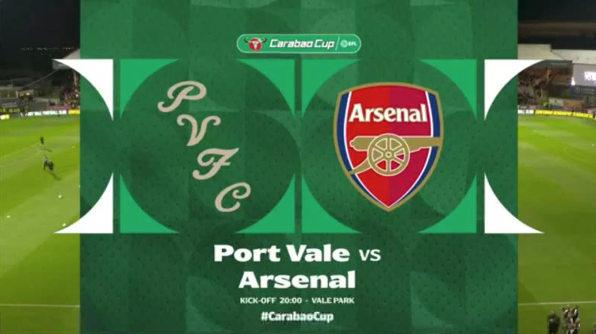 Port Vale v Arsenal | Match Highlights | Carabao Cup