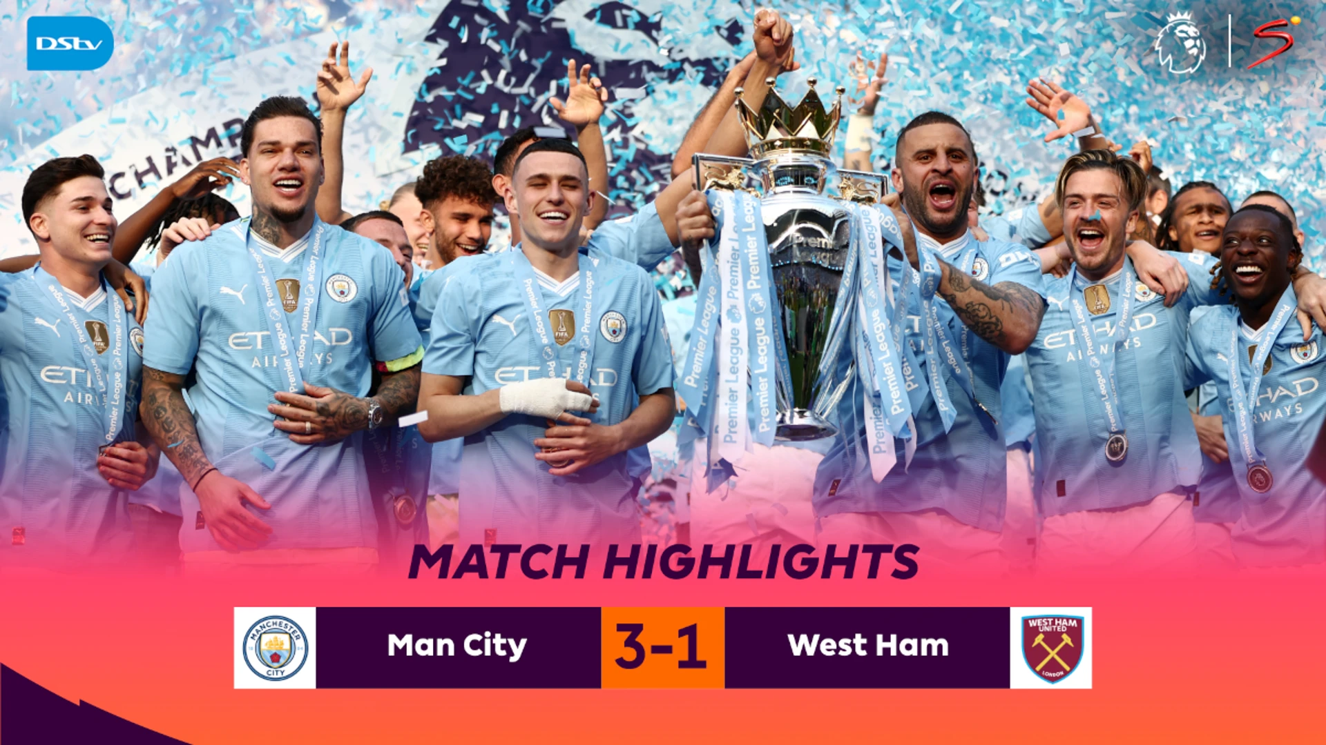 Manchester City v West Ham | Match in 3 Minutes | Premier League | Highlights
