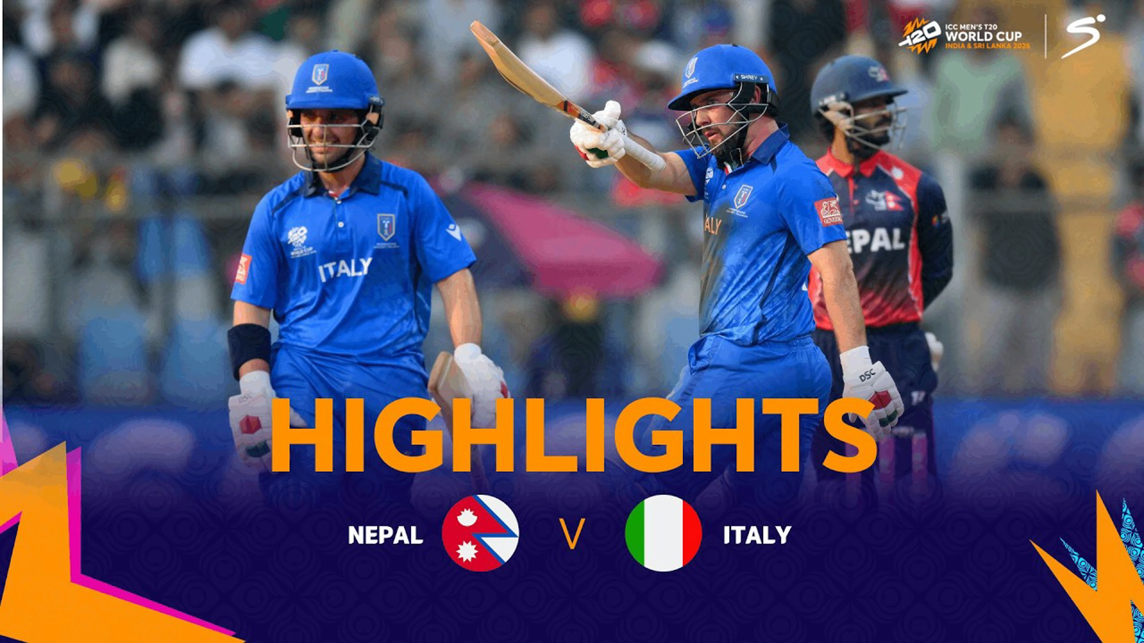 Nepal v Italy | Match Highlights | ICC T20 World Cup Group C