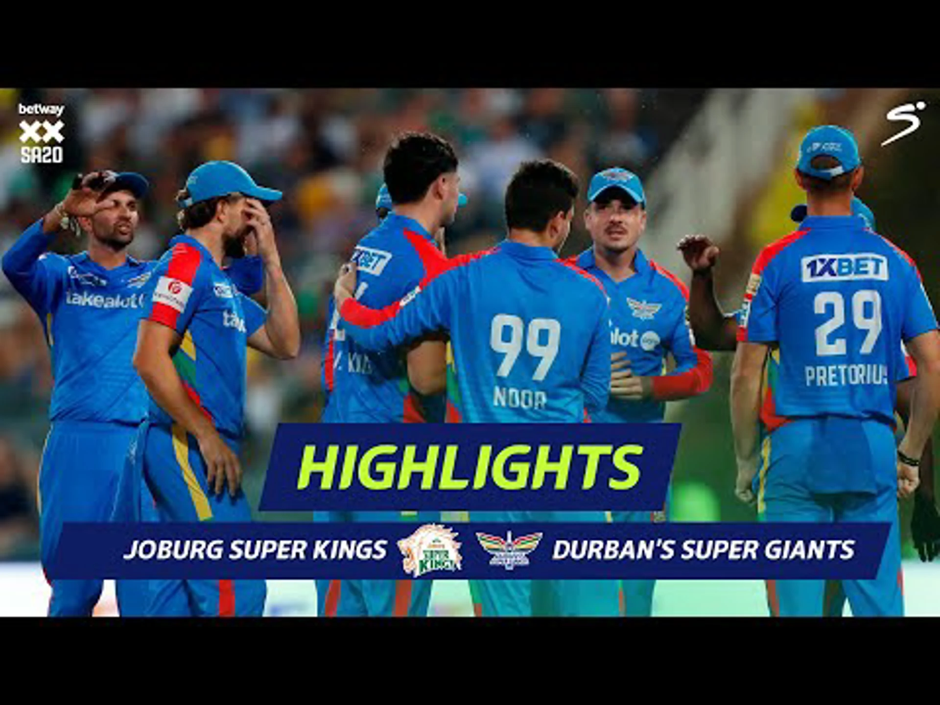 Joburg Super Kings v Durban's Super Giants | Short Highlights | Betway SA20