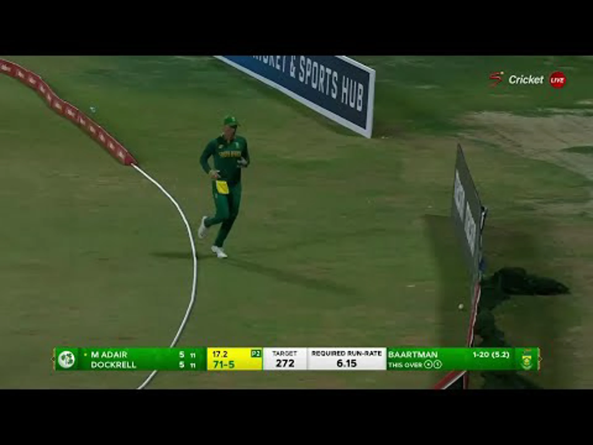 Mark Adair Top Wickets vs. South Africa