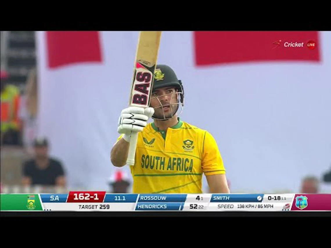 Reeza Hendricks 68 | South Africa v West Indies | 2nd T20
