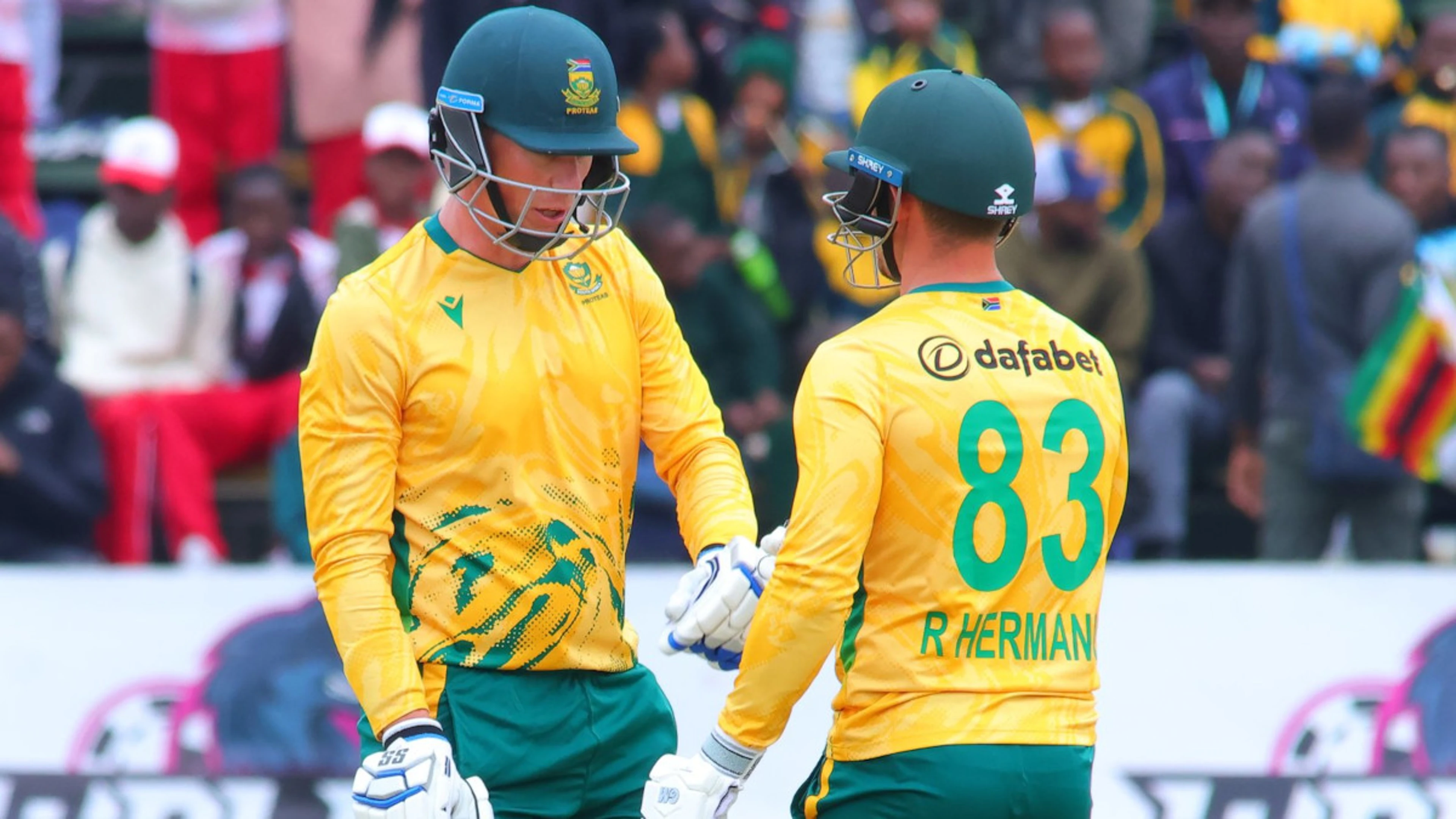 Hermann, Van der Dussen see Proteas to comfortable win over Zimbabwe