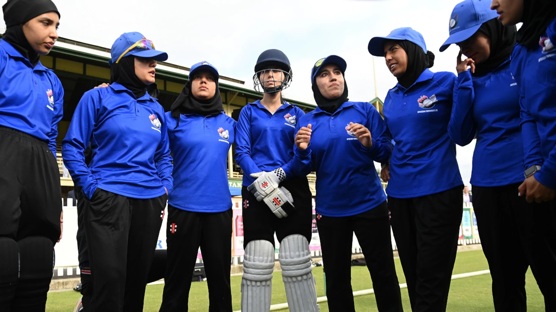 Afghan women cricketers reunite in first game after fleeing Taliban