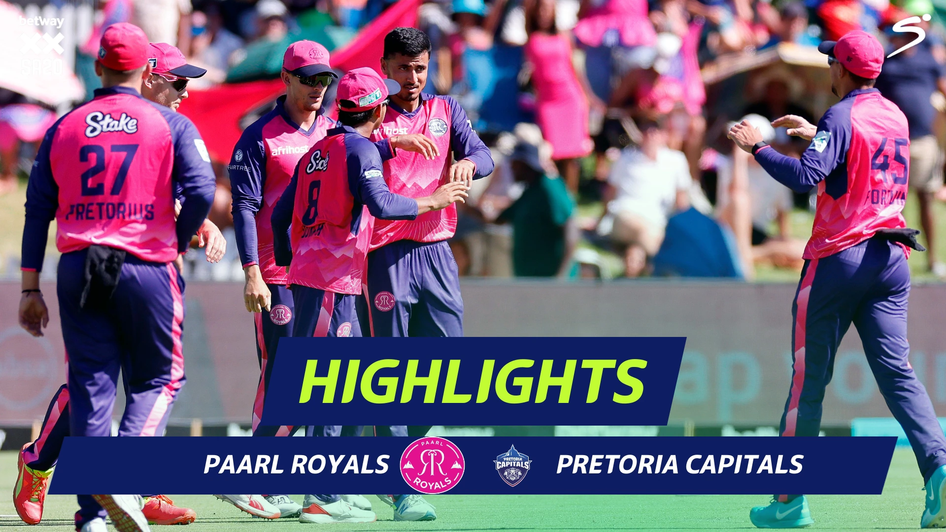 Paarl Royals v Pretoria Capitals | Short Highlights | Betway SA20