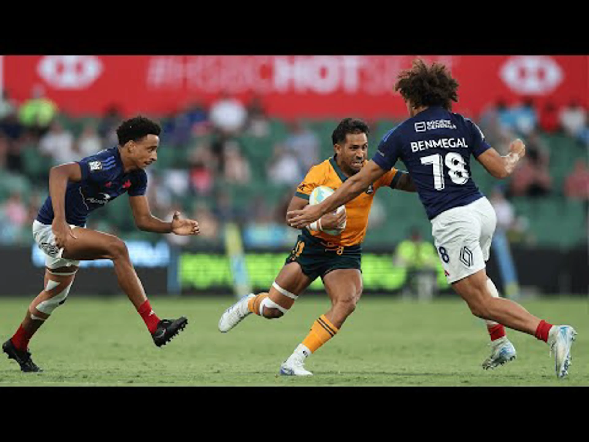 France v Australia | QF4 | Highlights | World Rugby HSBC Sevens Series Perth