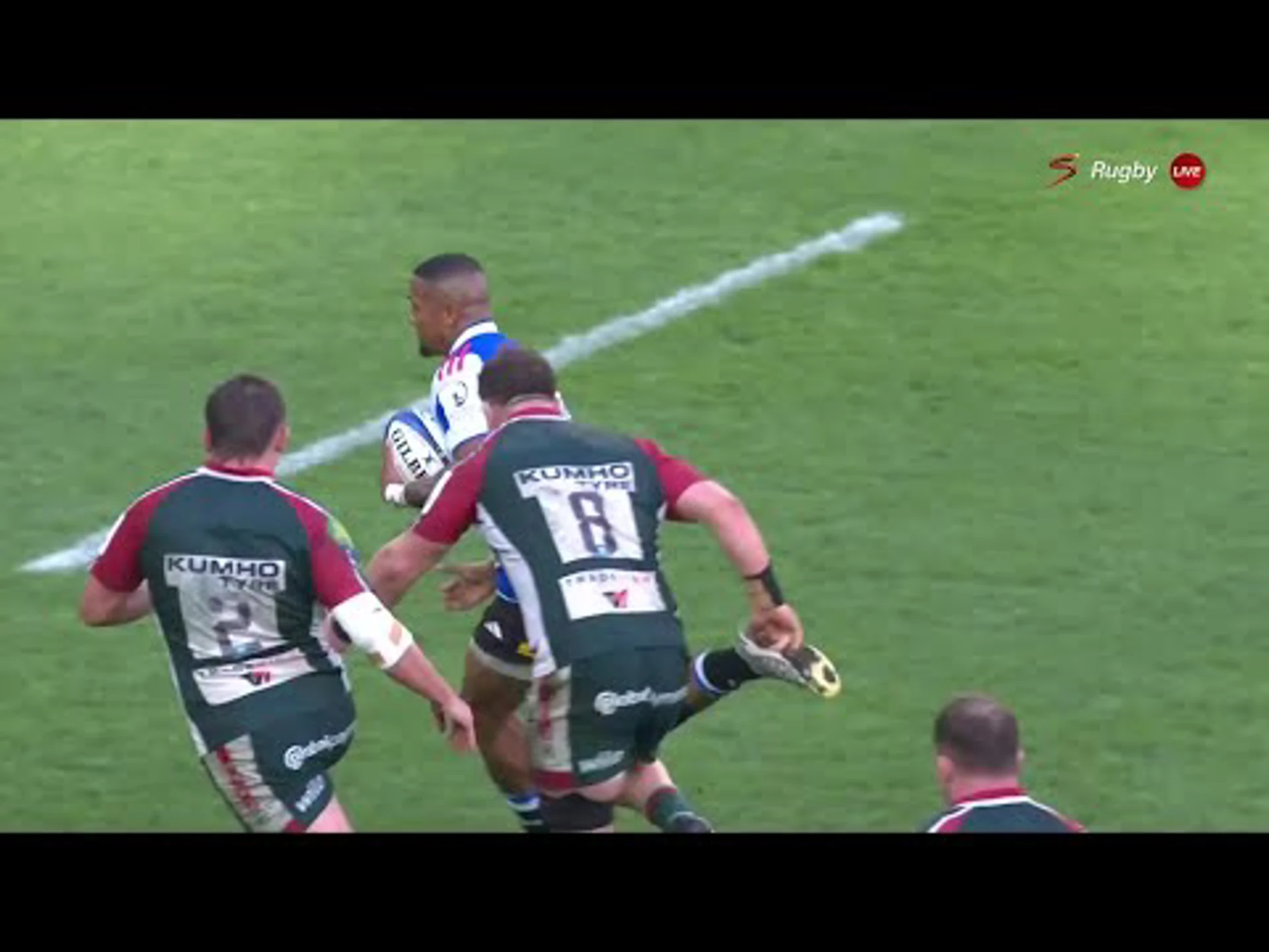 Leolin Zas With a Try vs. Leicester Tigers