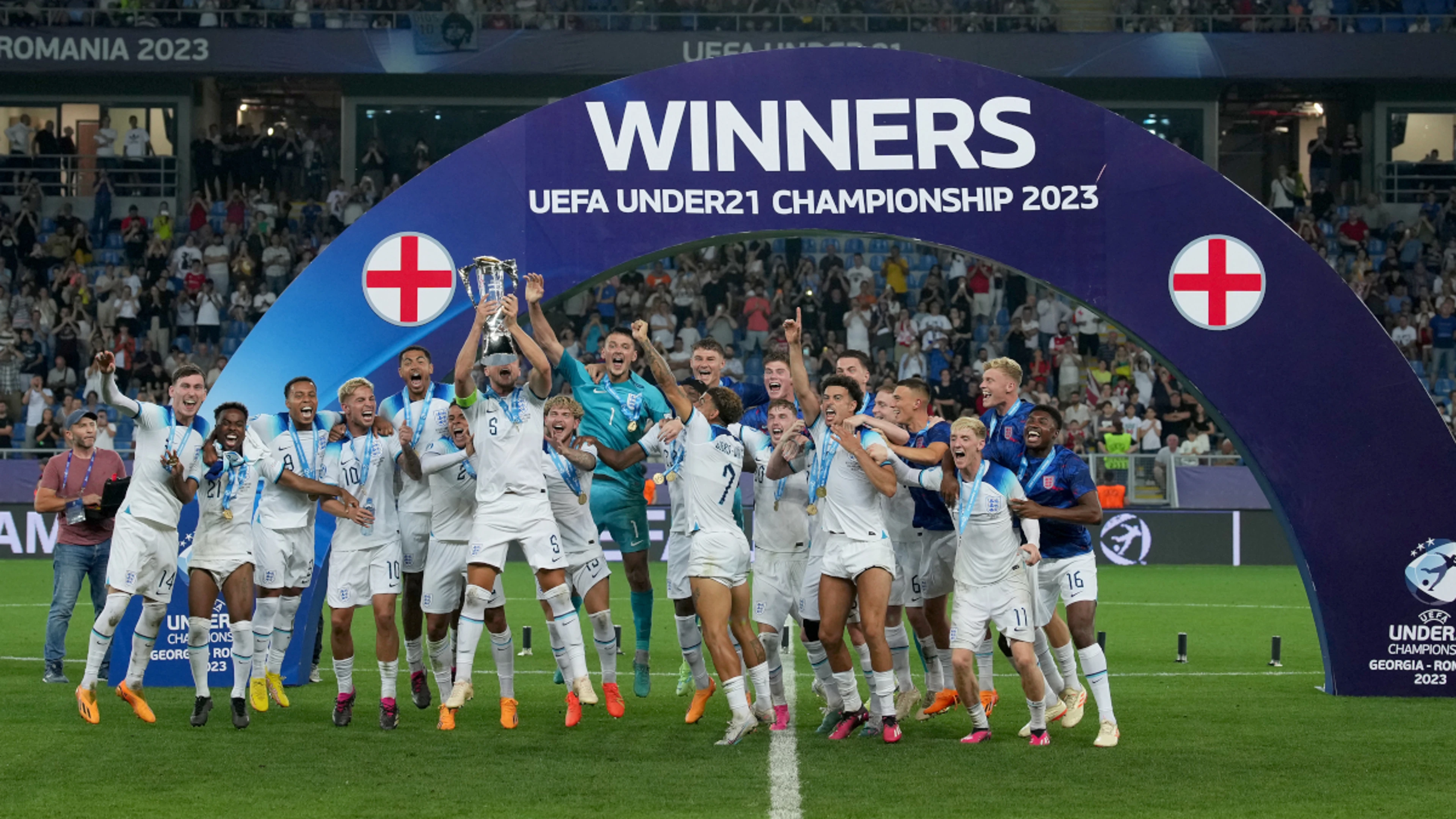 England crowned Under-21 European champions with win against Spain