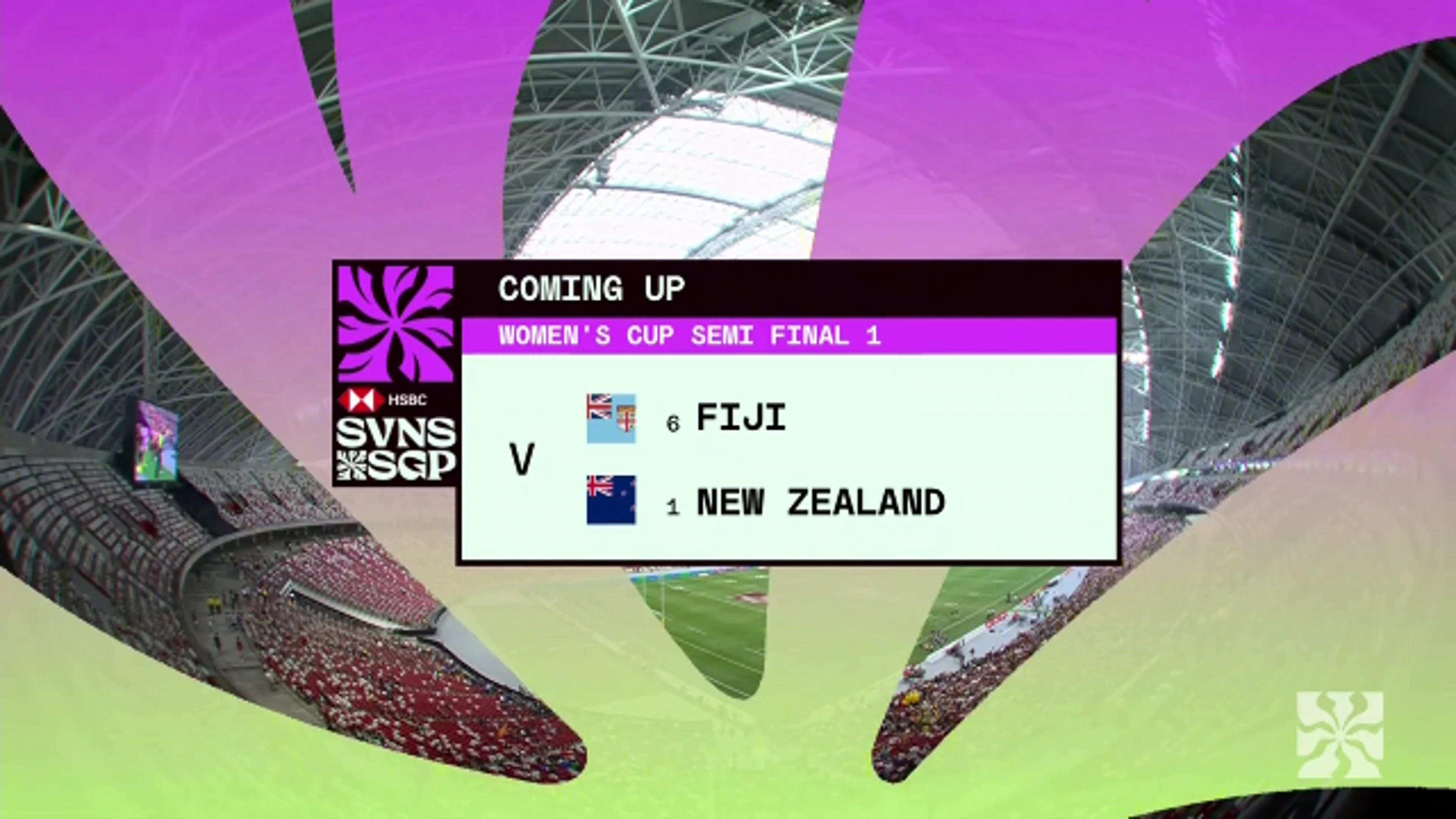 Fiji v New Zealand | Highlights | SF1 | World Rugby HSBC Women's Sevens Series Singapore