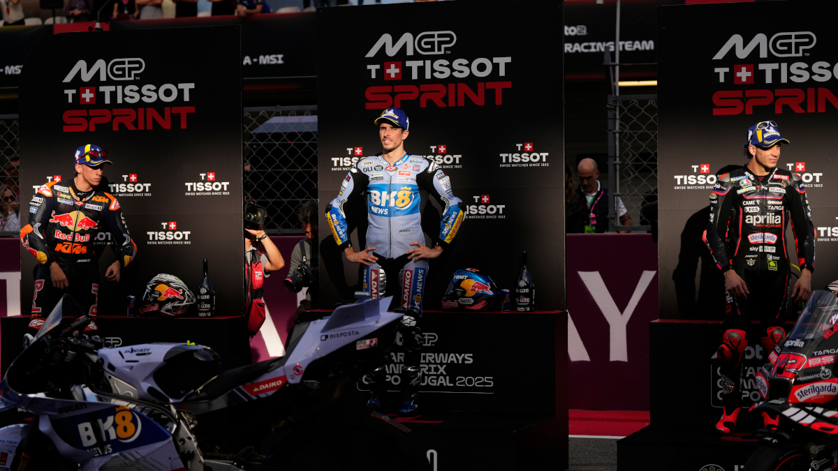 Alex Marquez battles past Acosta to claim sprint win at Portuguese GP