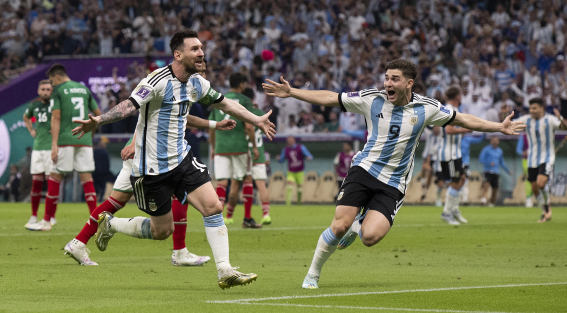 Messi magic guides relieved Argentina past Mexico