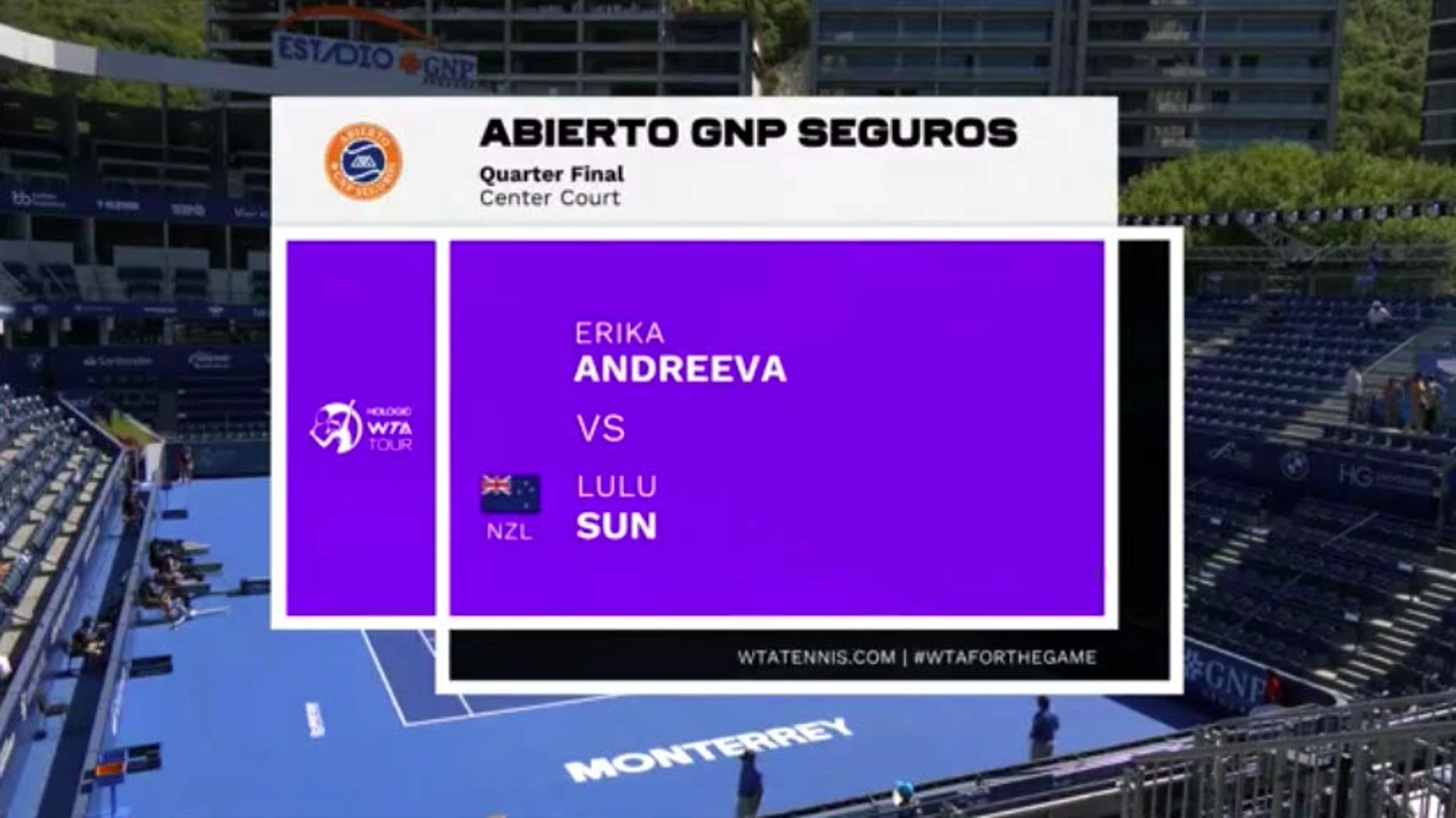 Erika Andreeva v Lulu Sun | Match Highlights | WTA 500