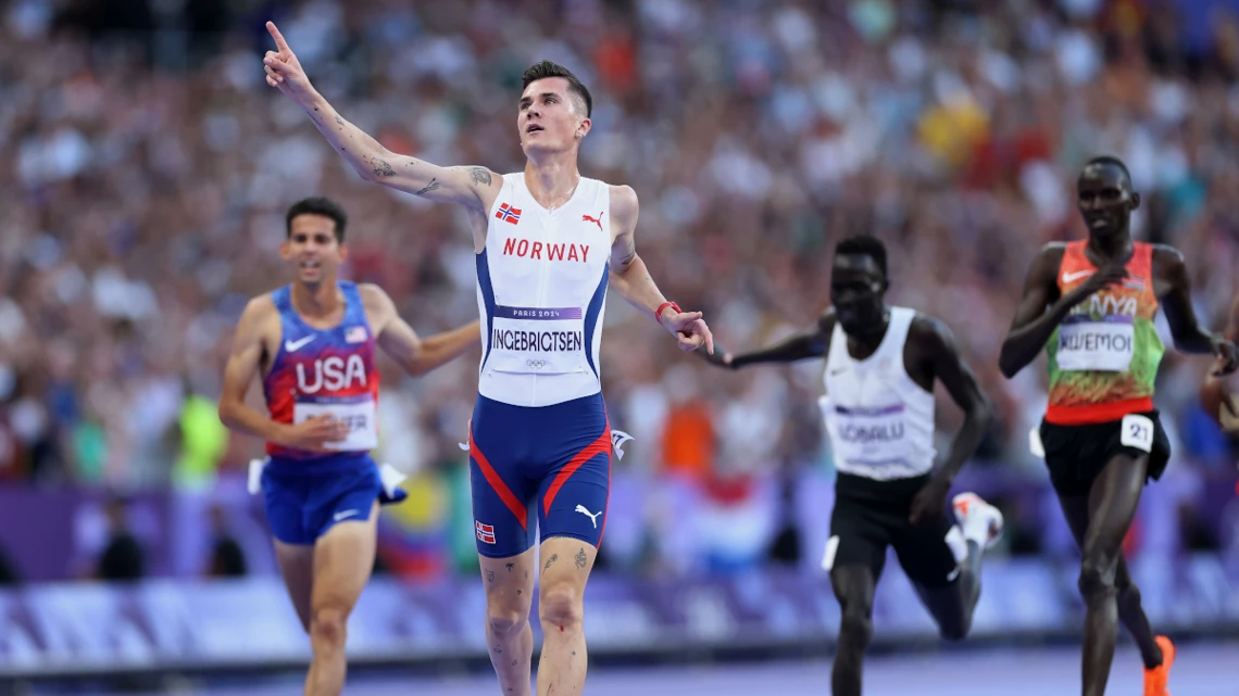 Norway's Ingebrigtsen wins Olympic 5000m gold, Kenya get silver