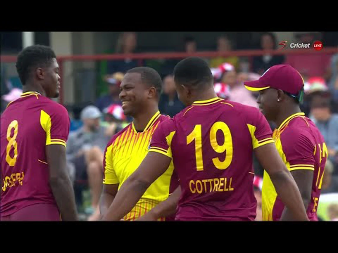 Markram – WICKET | South Africa v West Indies | 1st T20