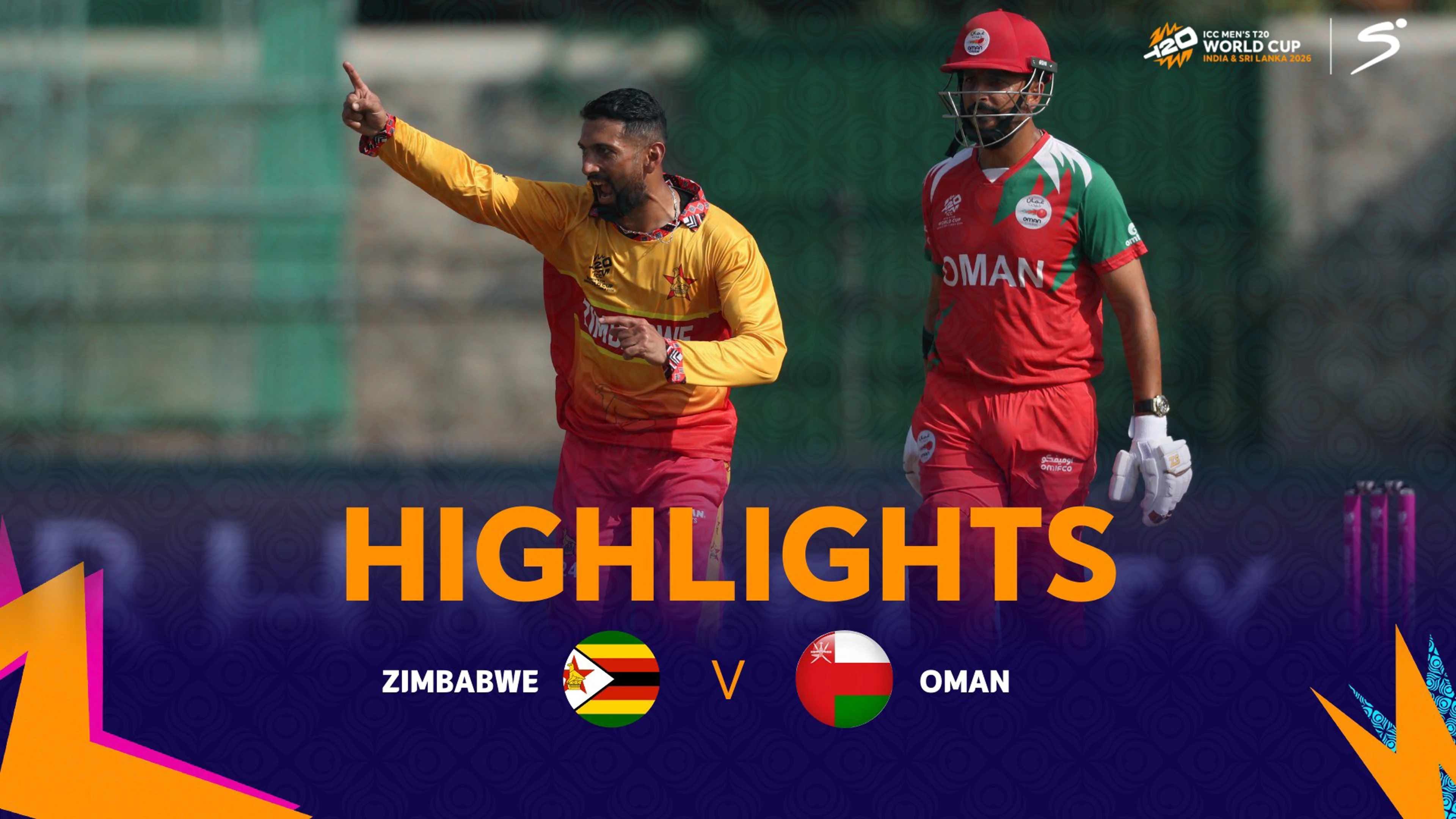 Zimbabwe v Oman | Match Highlights | ICC T20 World Cup Group B