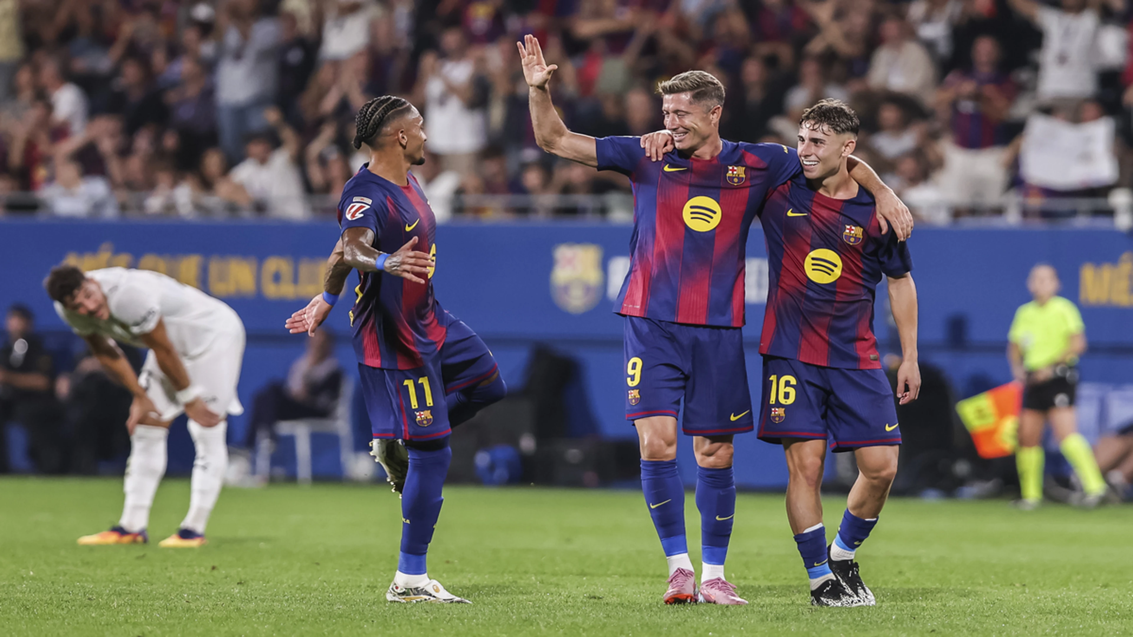 Champions Barca crush Valencia at training ground stadium