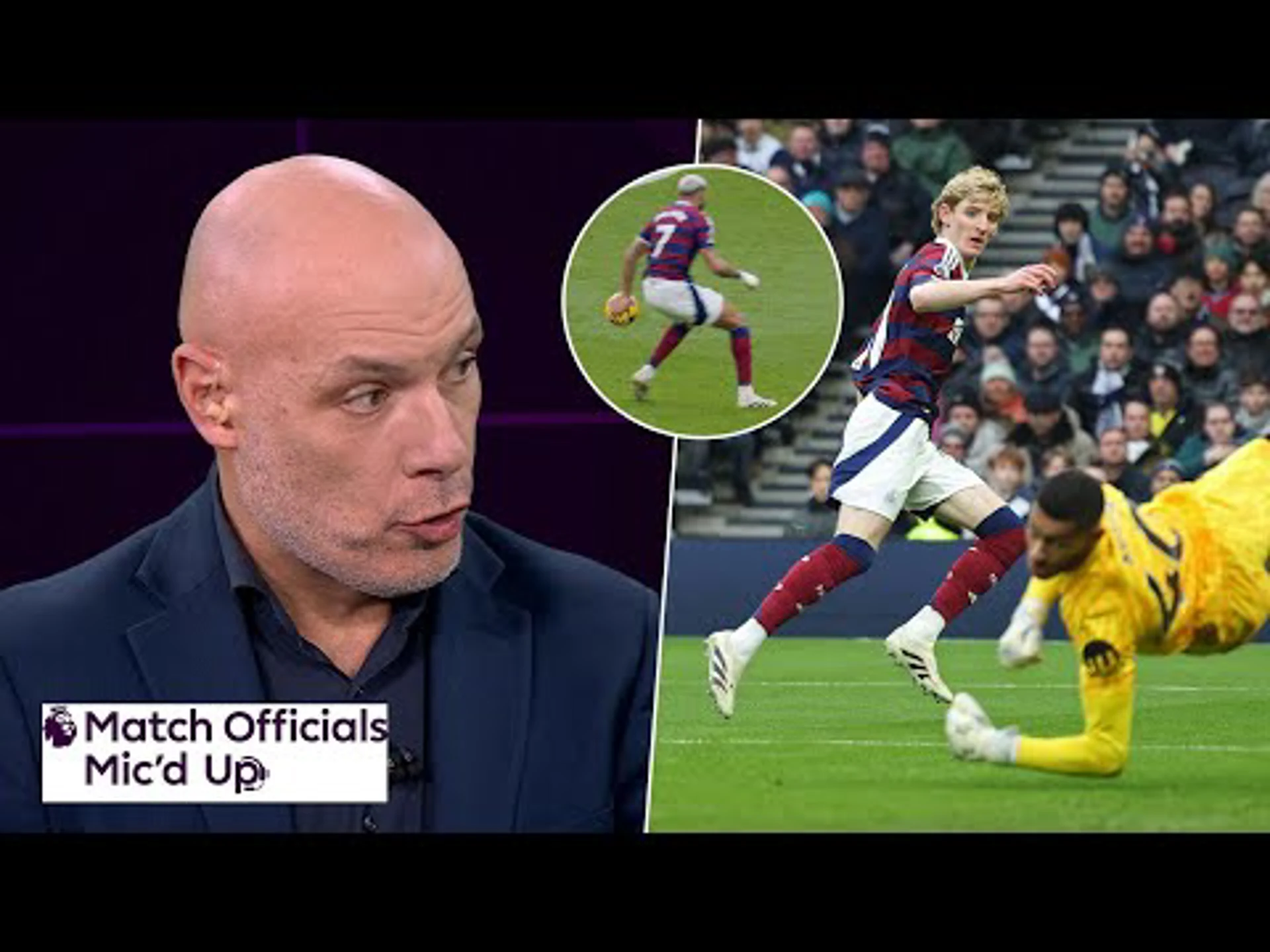 Why Newcastle goal against Spurs stood | Match Officials Mic'd Up | Premier League