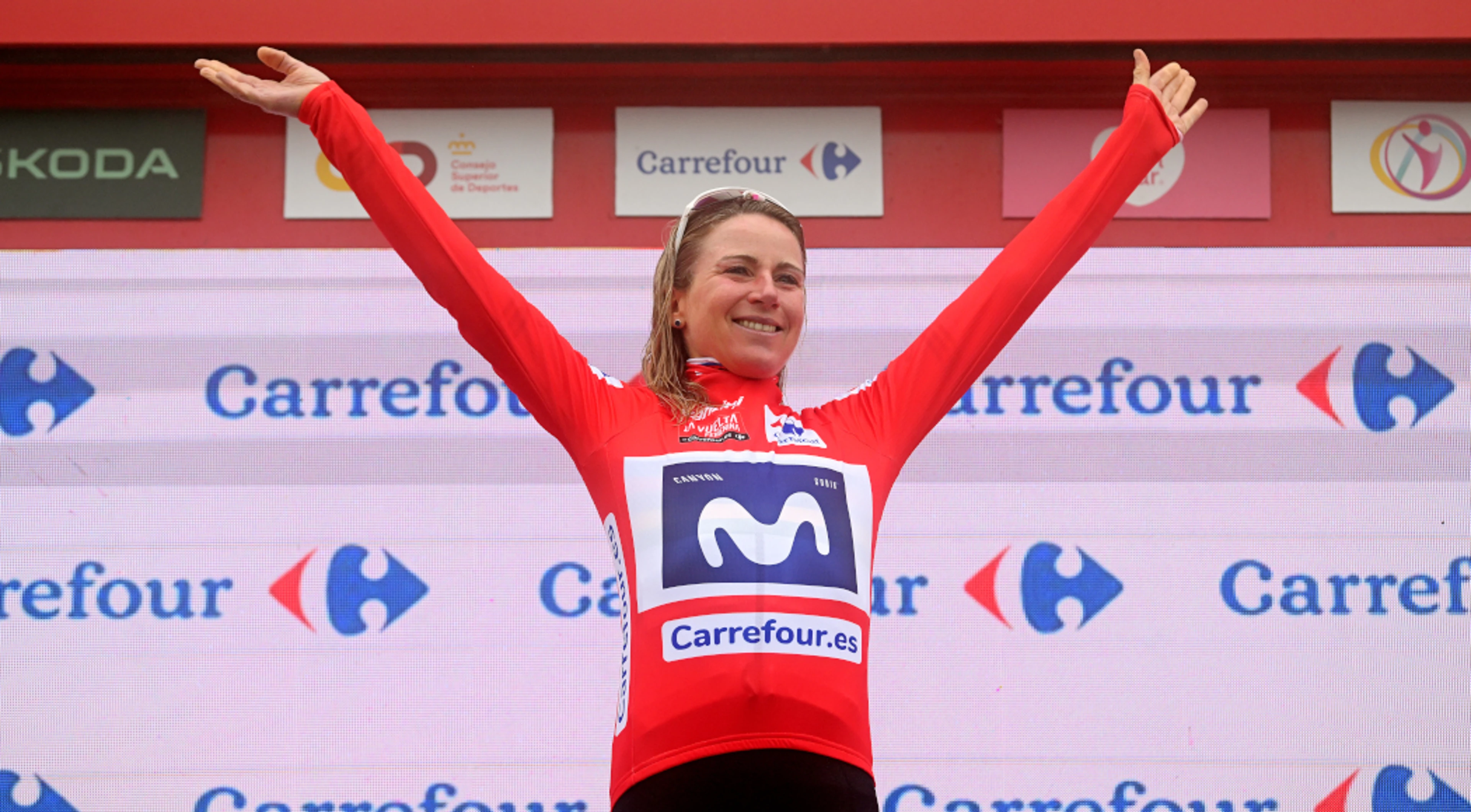 World champion Van Vleuten secures Vuelta hat-trick