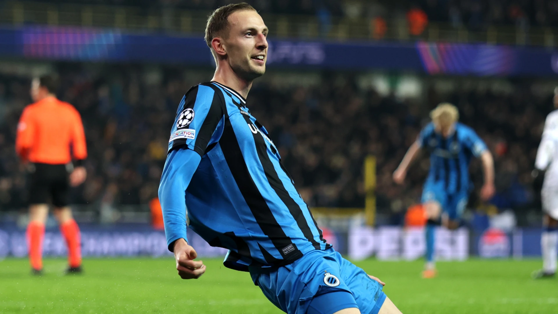 Late penalty earns Brugge home win over Atalanta