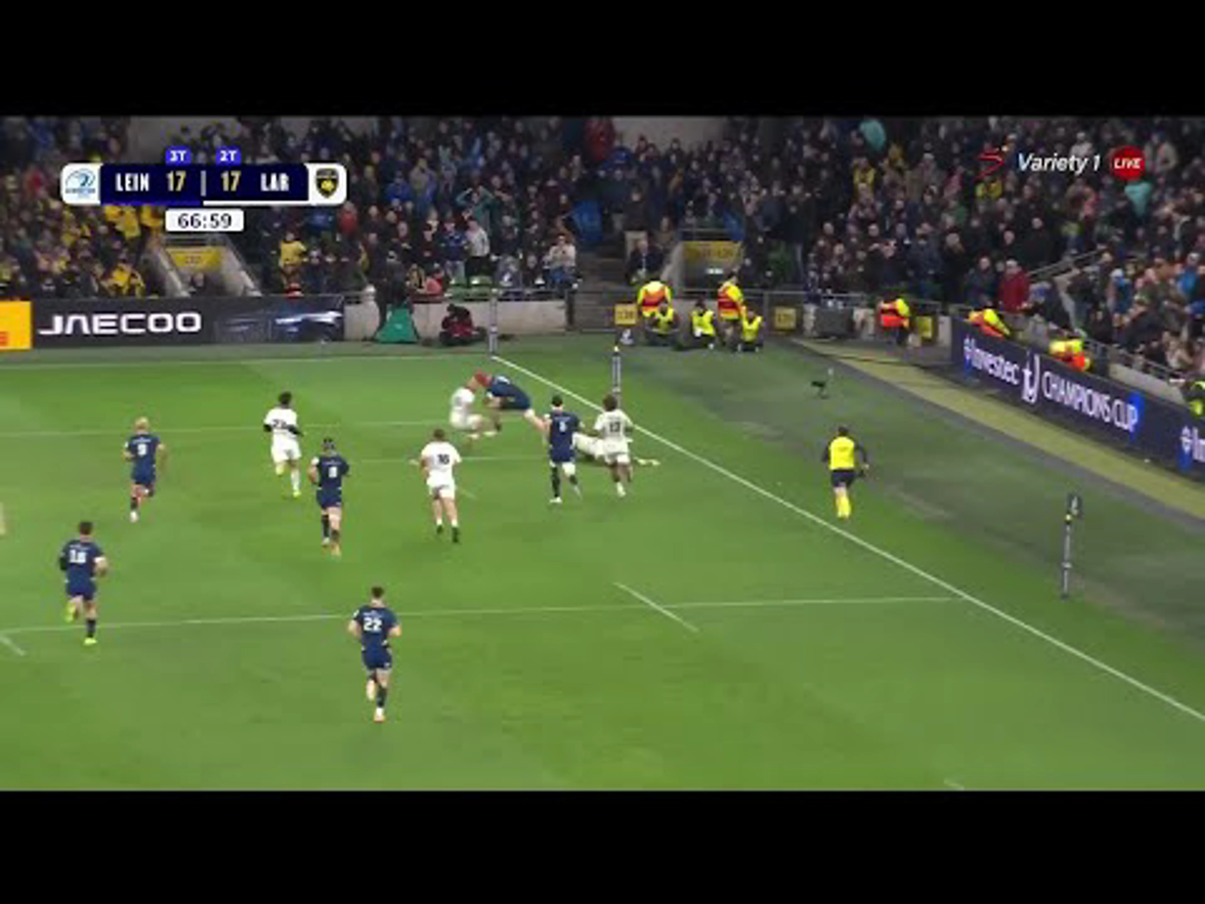 Josh van der Flier With a Try vs. Stade Rochelais