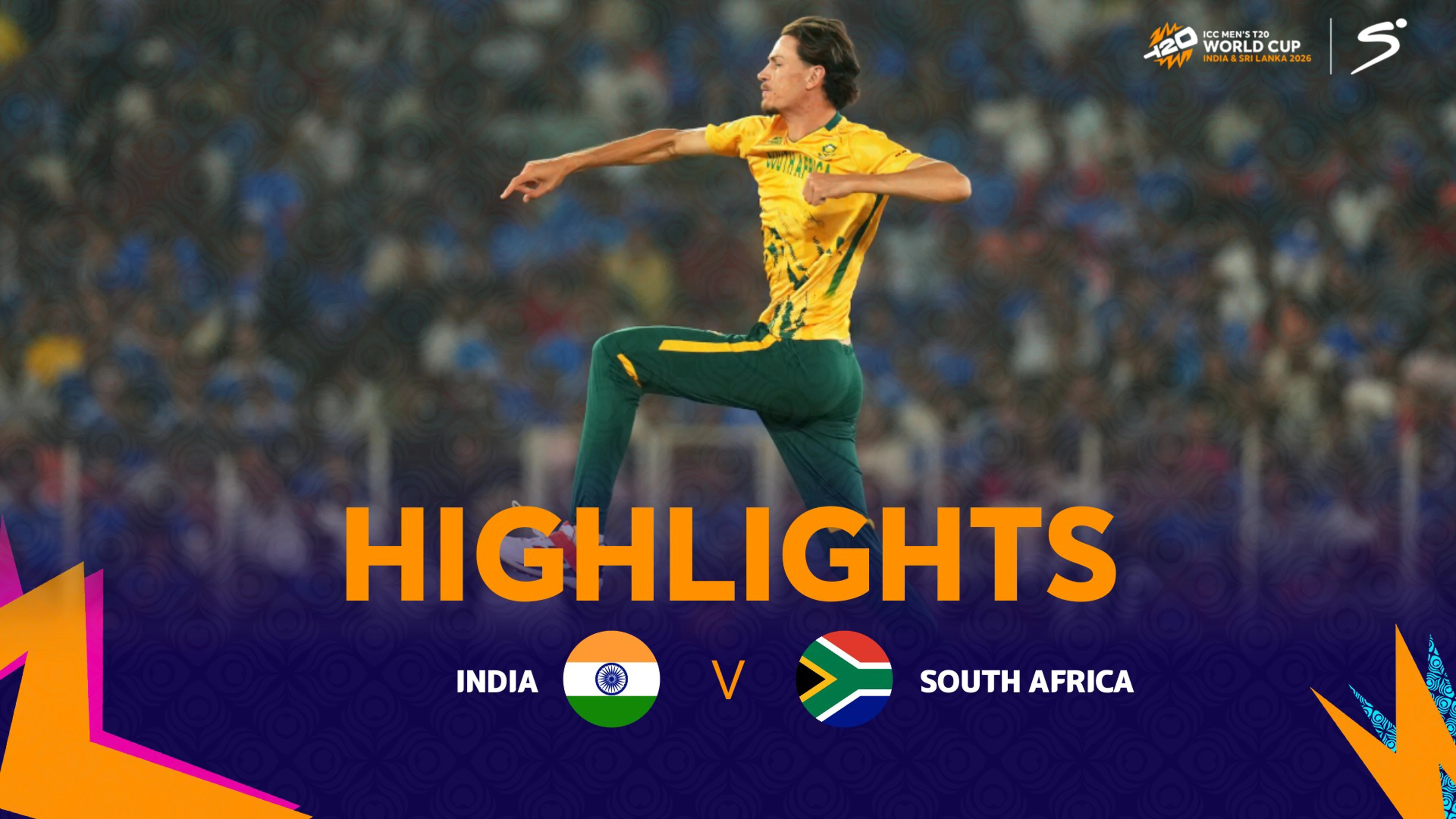 India v South Africa | Match Highlights | ICC T20 World Cup Super 8 Group 1