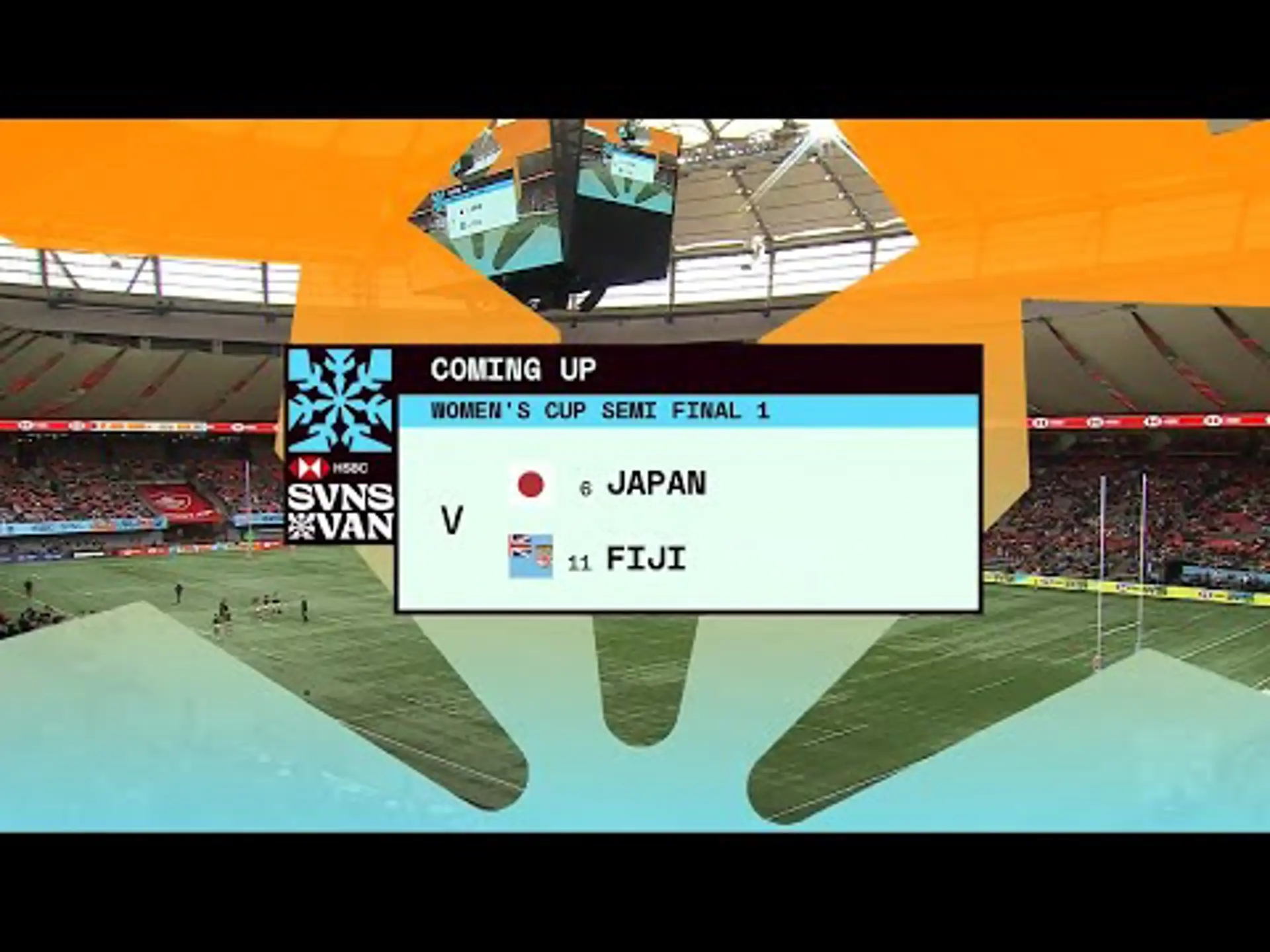 Japan v Fiji  | Cup SF1 | Highlights | World Rugby HSBC Women's Sevens Series Vancouver