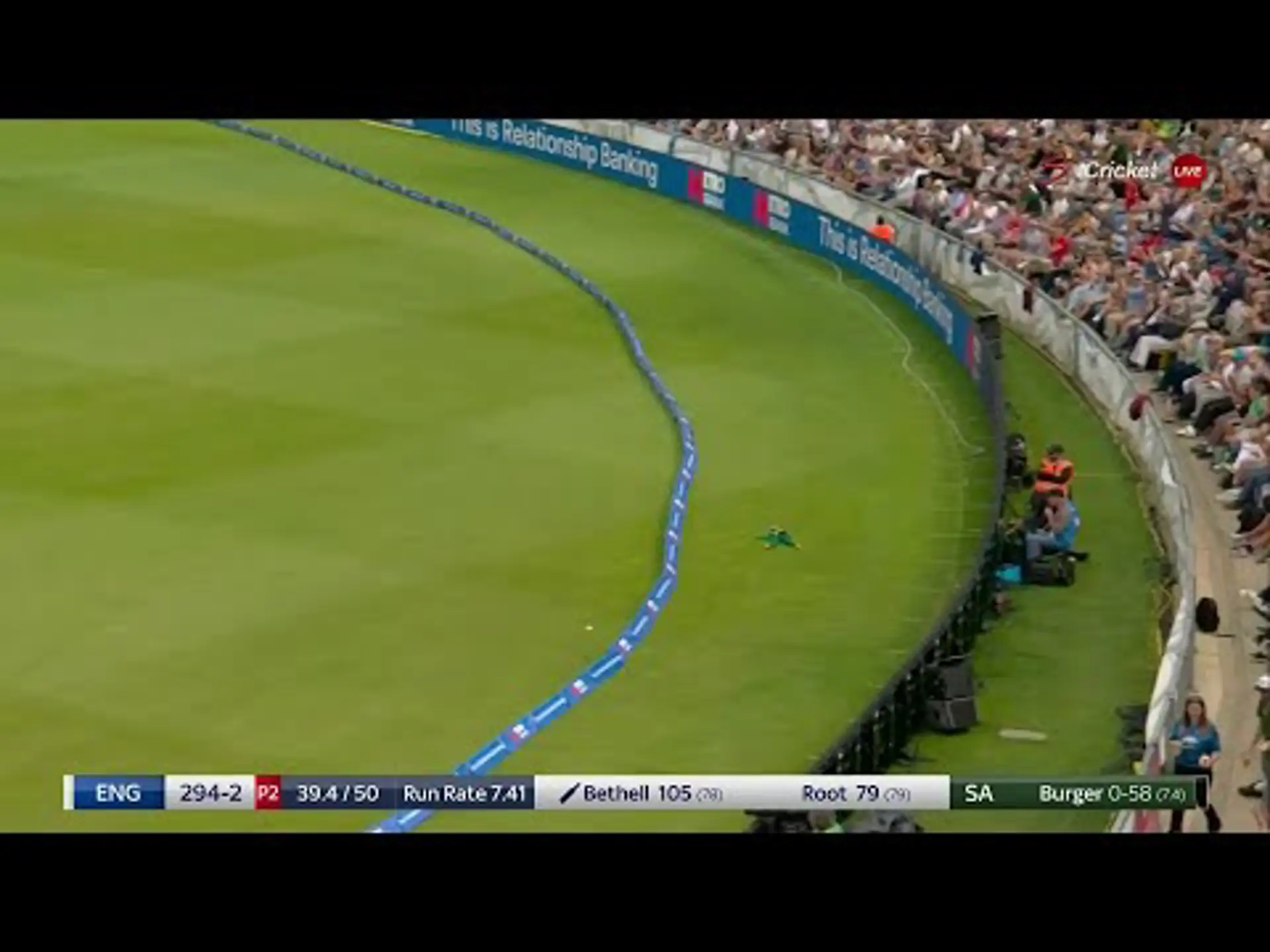 England v South Africa | 3rd ODI | 1st innings | Jacob Bethell 110