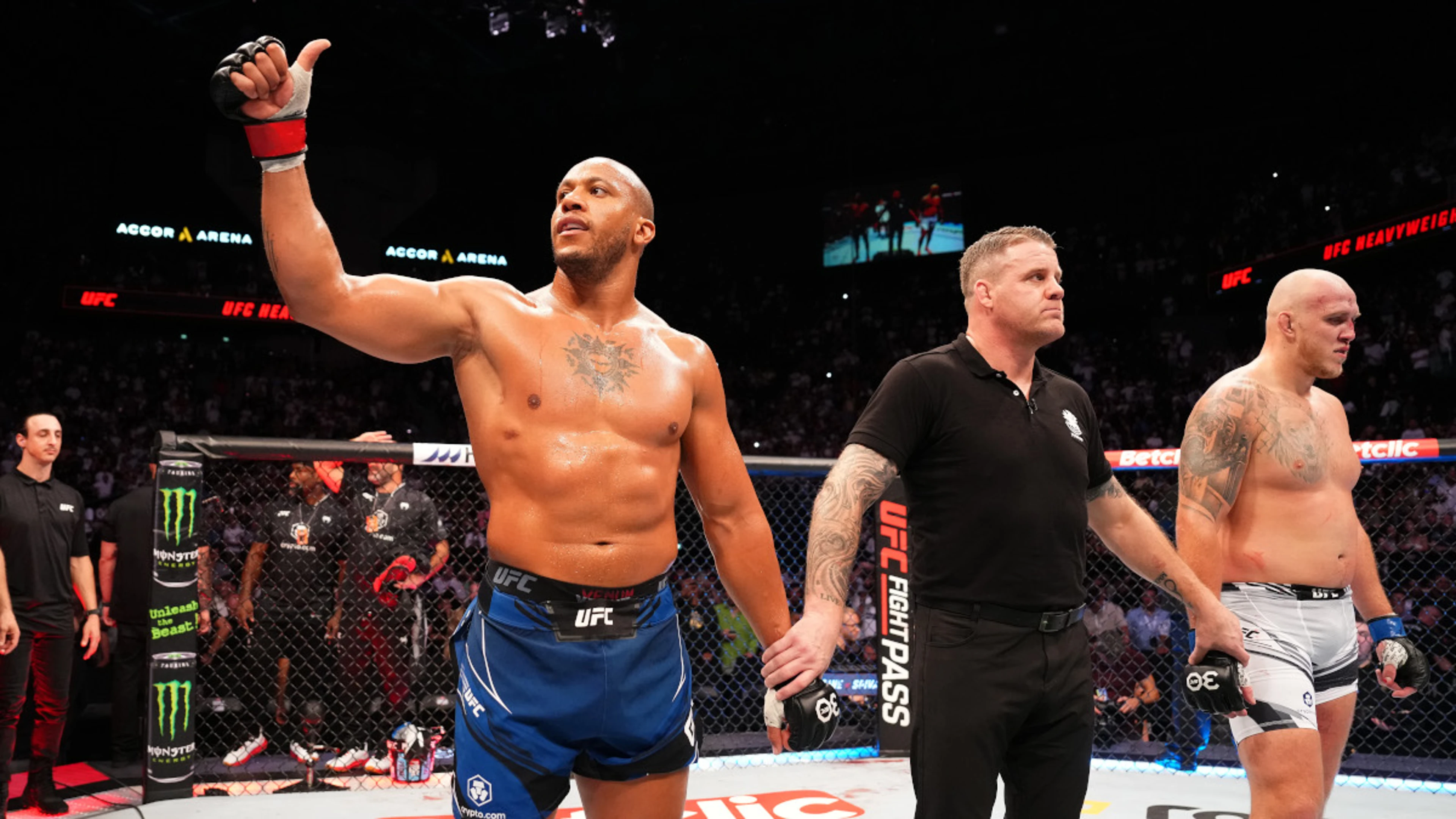 Gane back in heavyweight title picture after dominant win