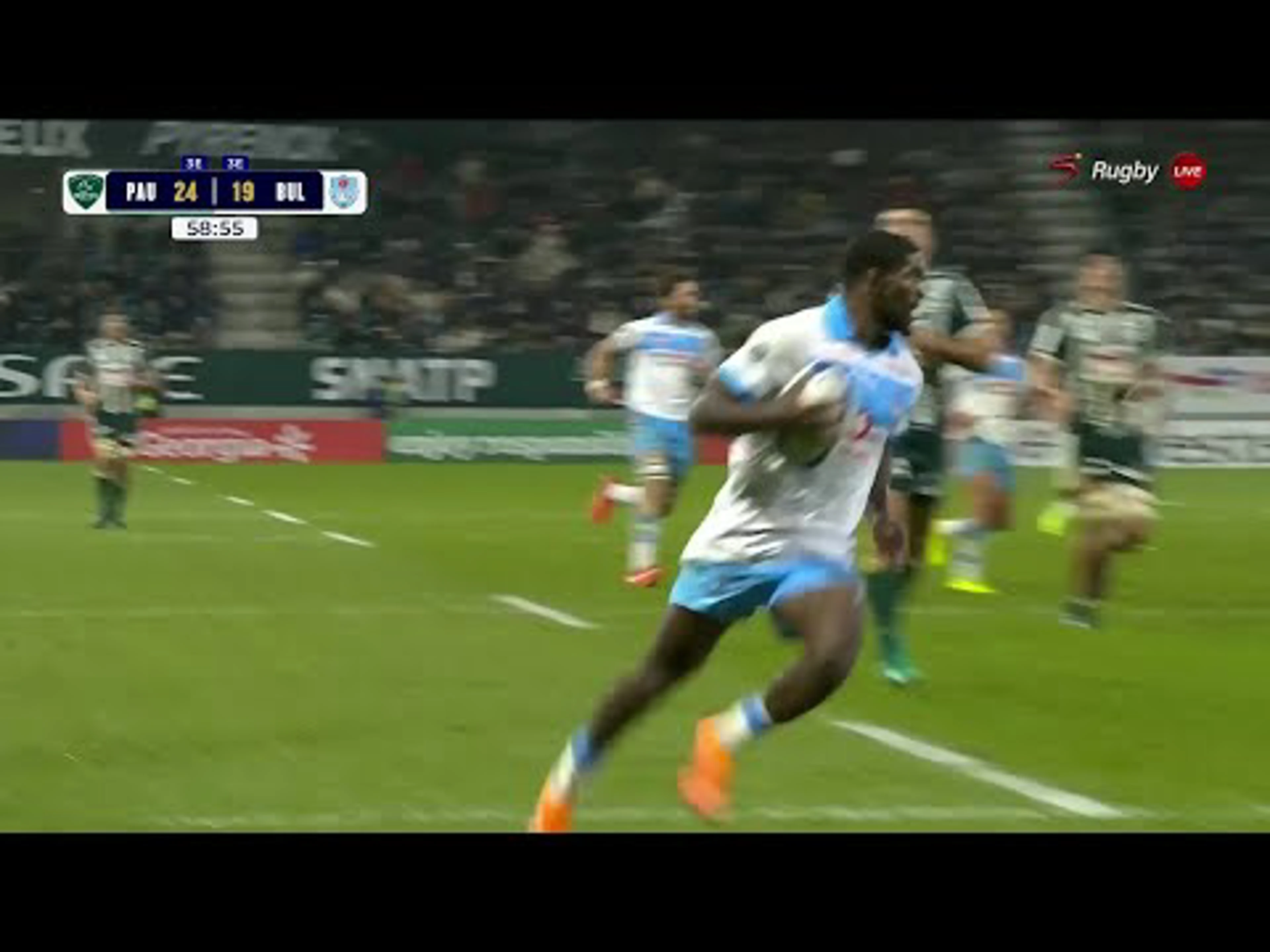 Cheswill Jooste With a Try vs. Section Paloise