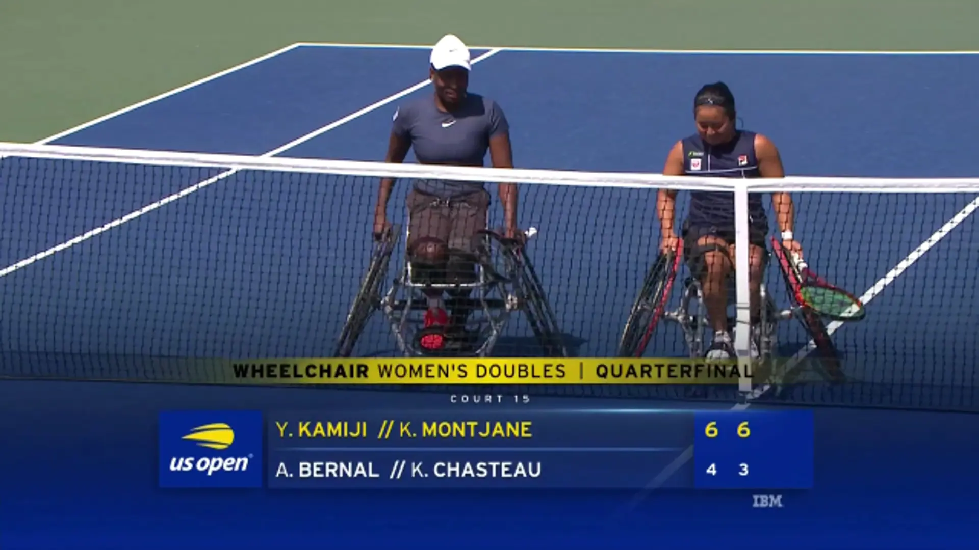 Y Kamiji/K Montjane v A Bernal/K Chasteau | Wheelchair Women's Doubles | QF | US Open Tennis Quarter Finals